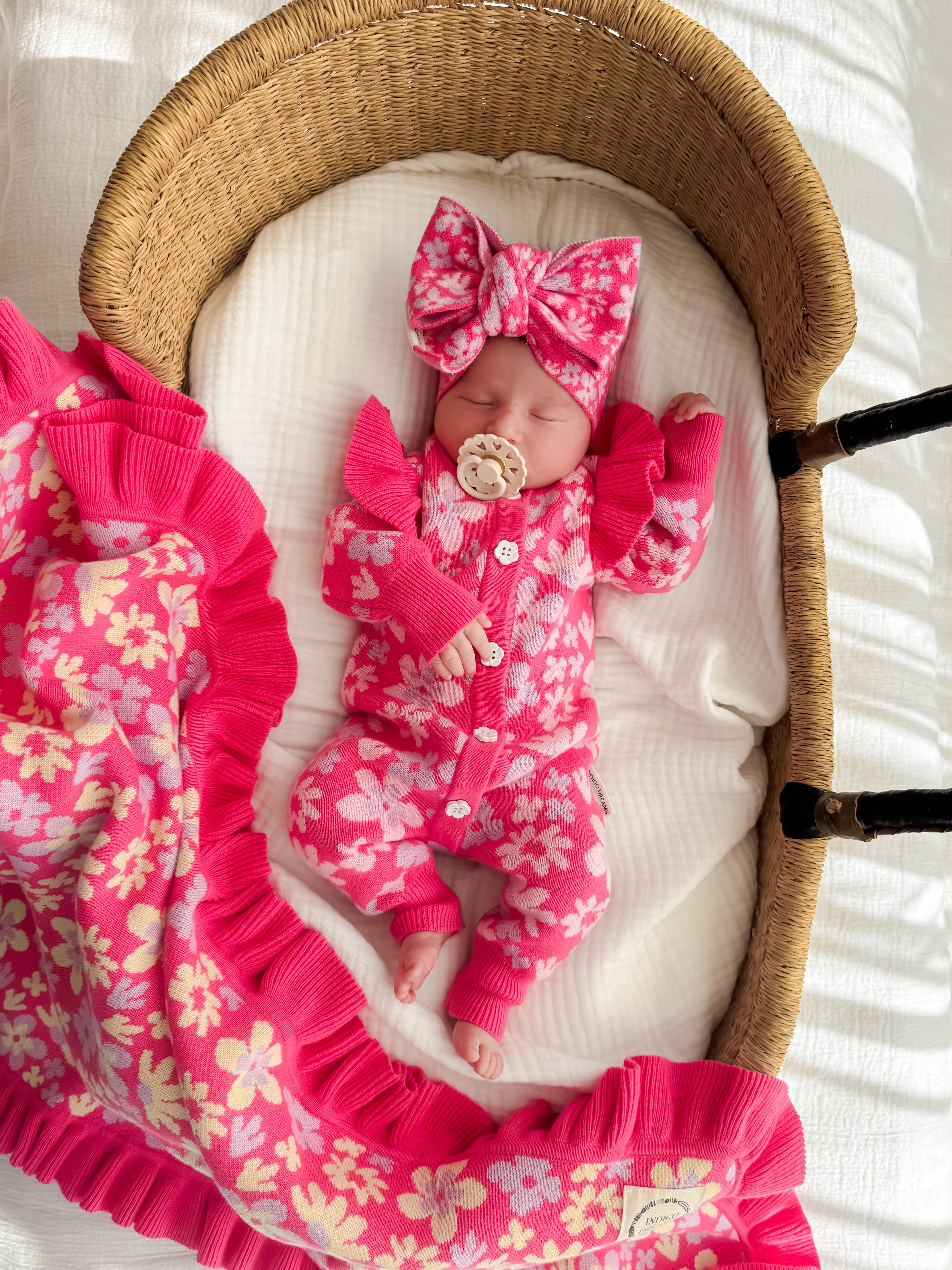 Indie Frill Romper - Petal