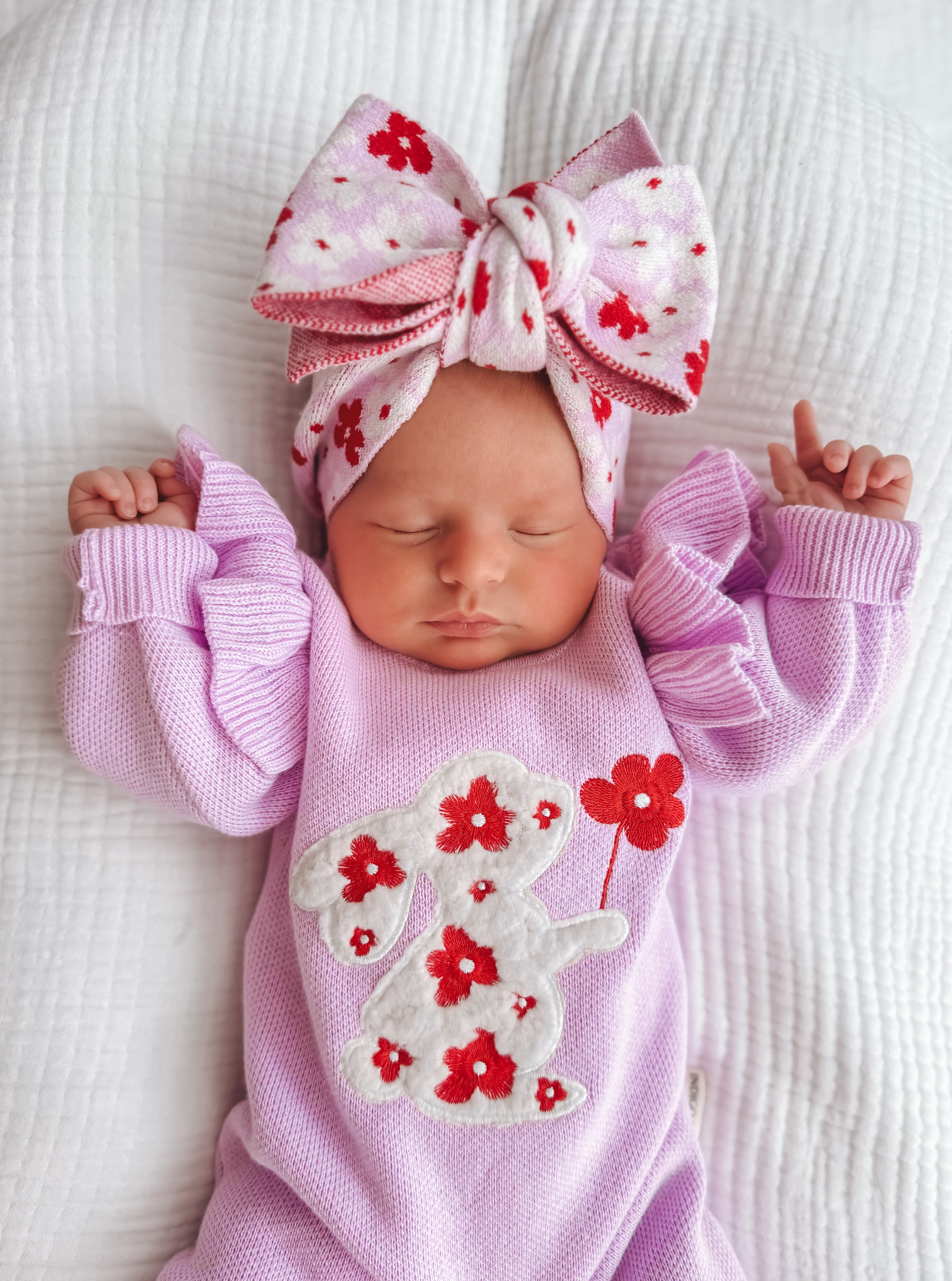 Lila Knit Headband - Poppy