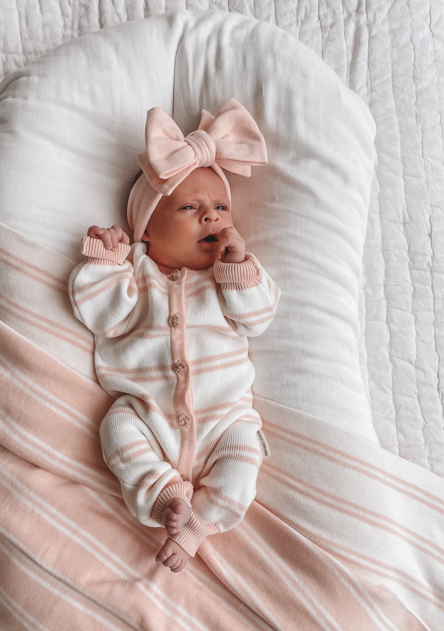 Soft Pink Knit Headband