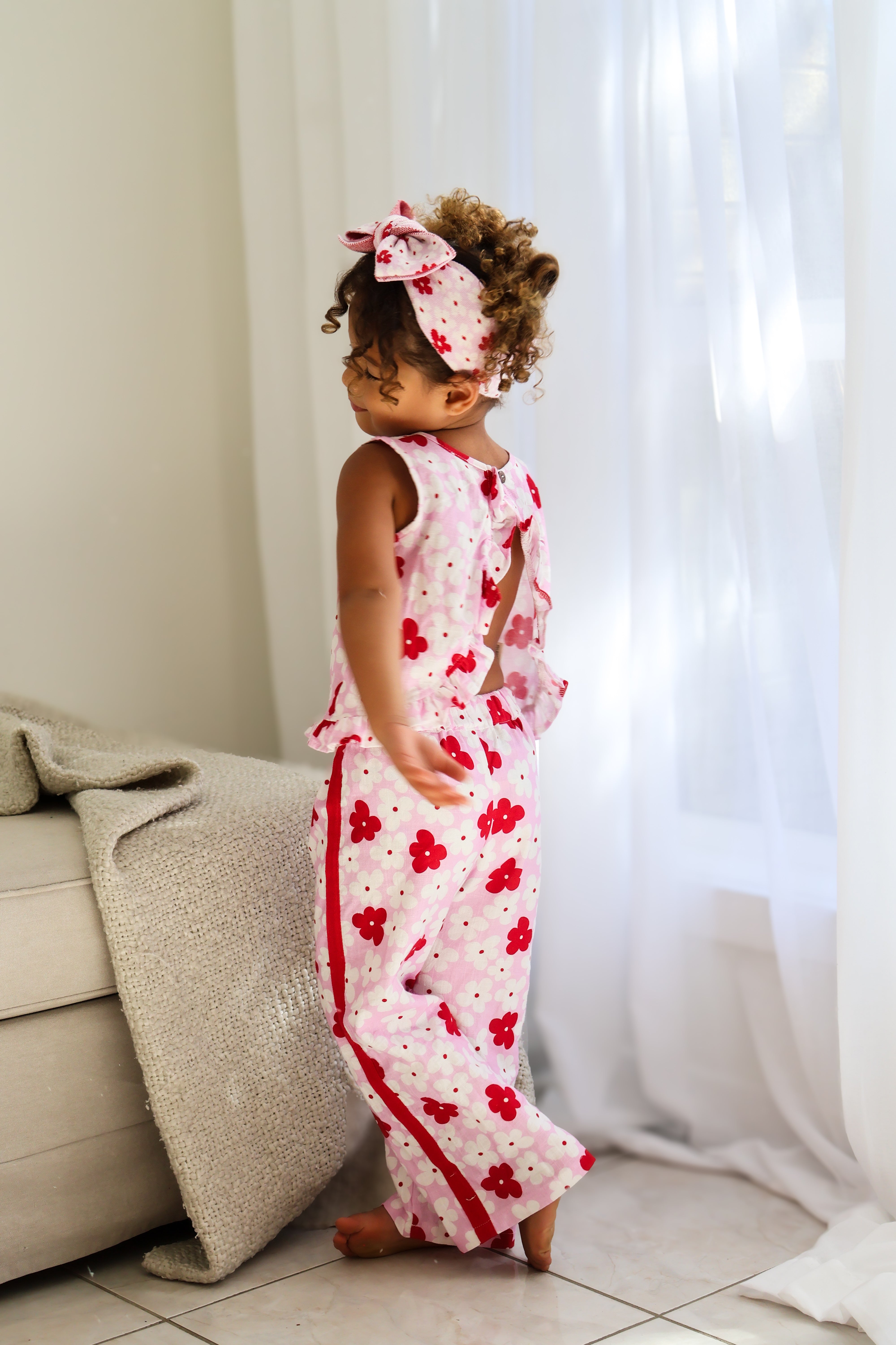 Lila Wide Leg Pants - Poppy