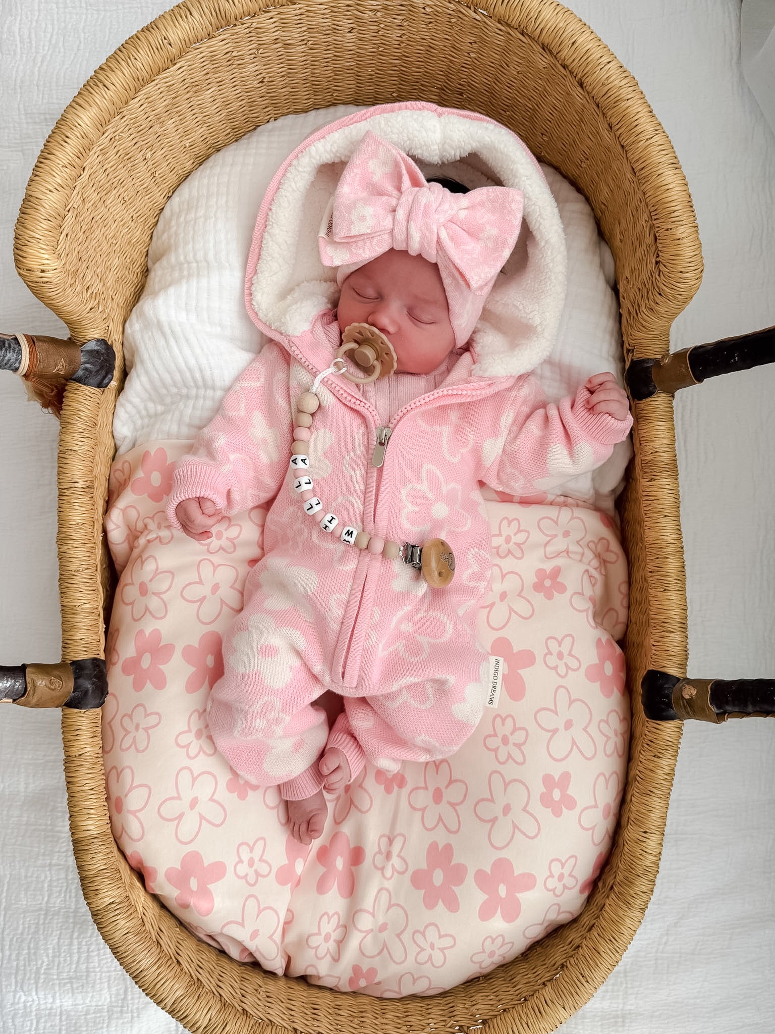 Romy Sherpa Hooded Romper - Marshmallow