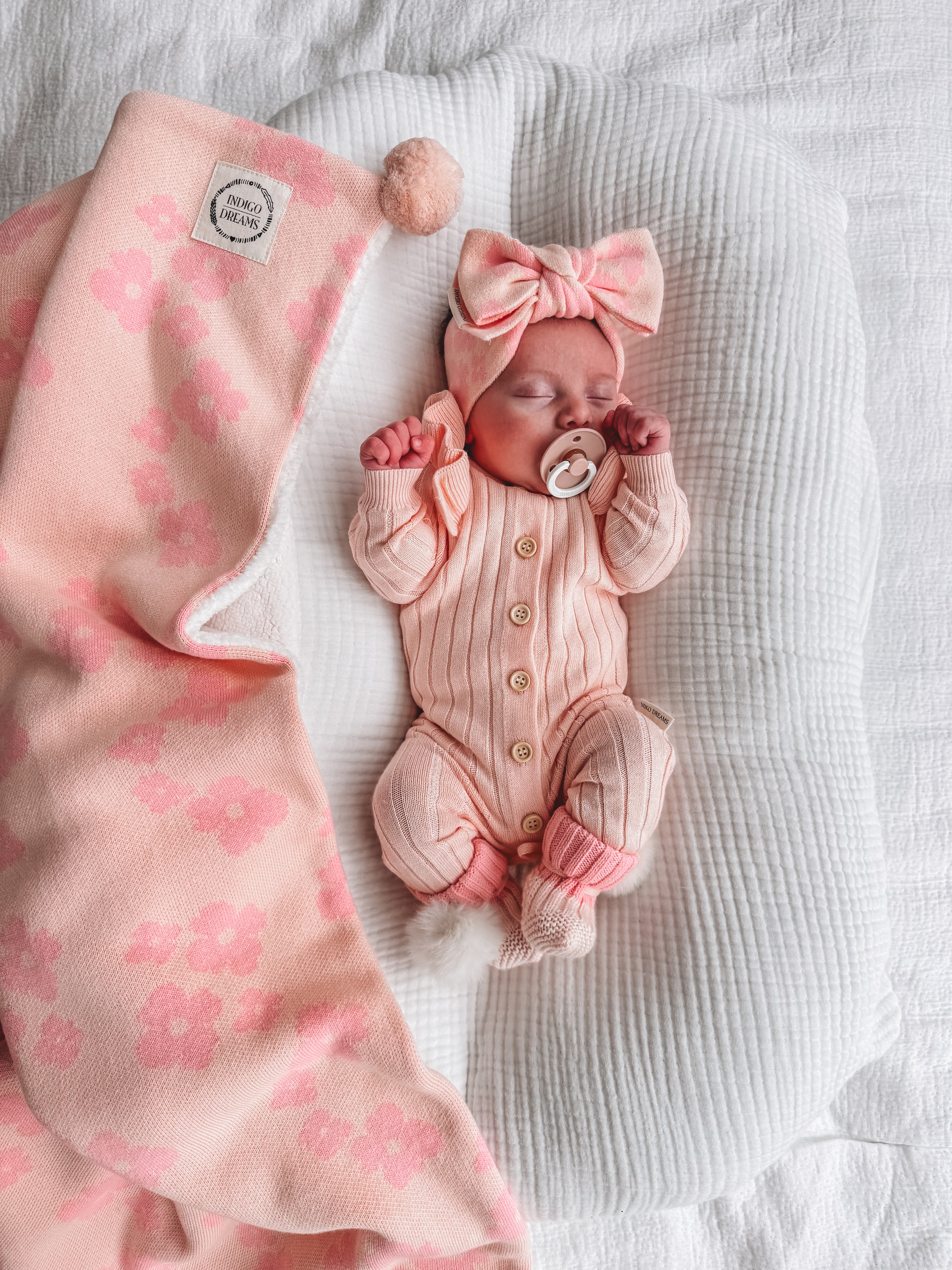 Frill Romper Soft Pink