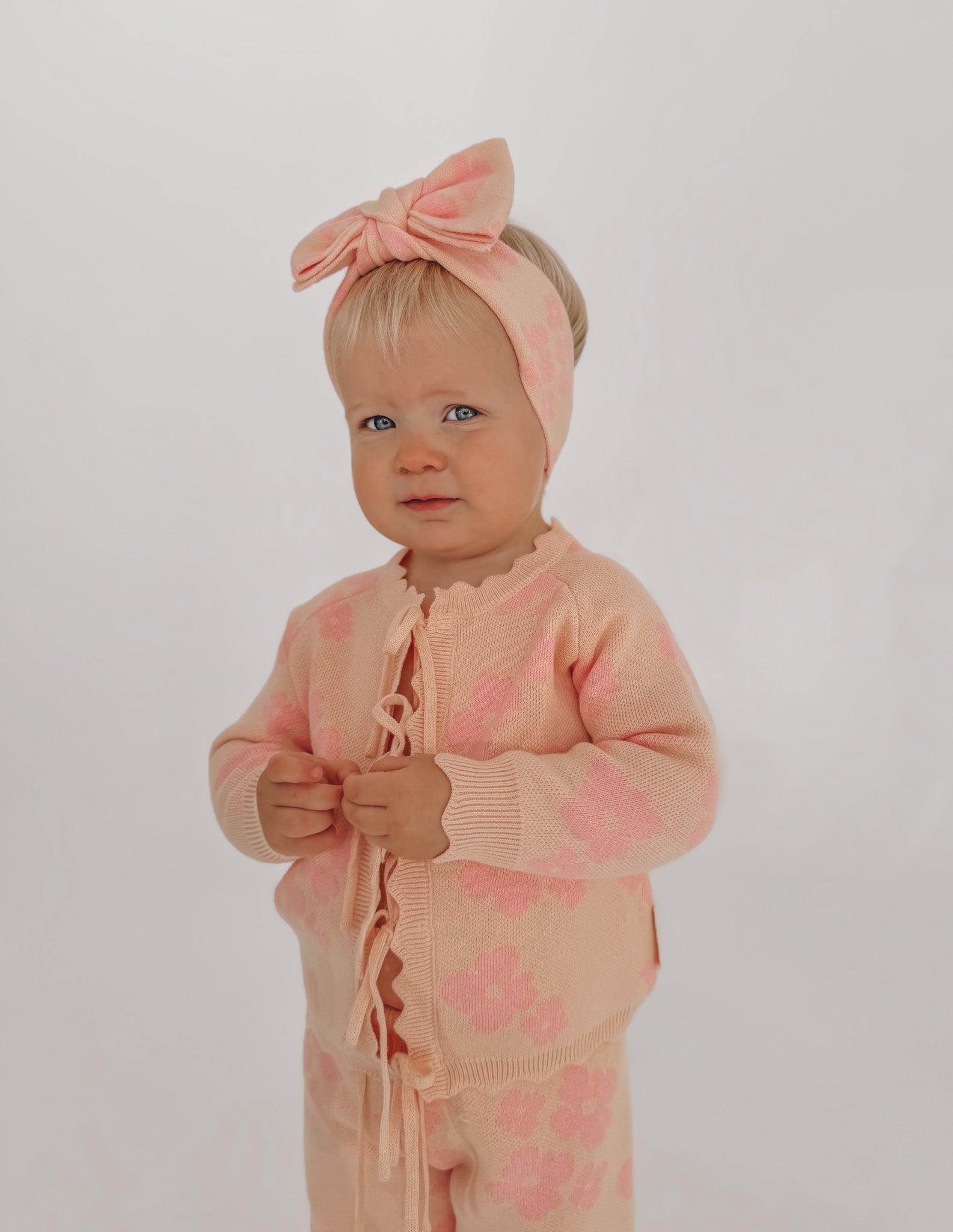 Coco Tie Knit Cardigan - Sherbet