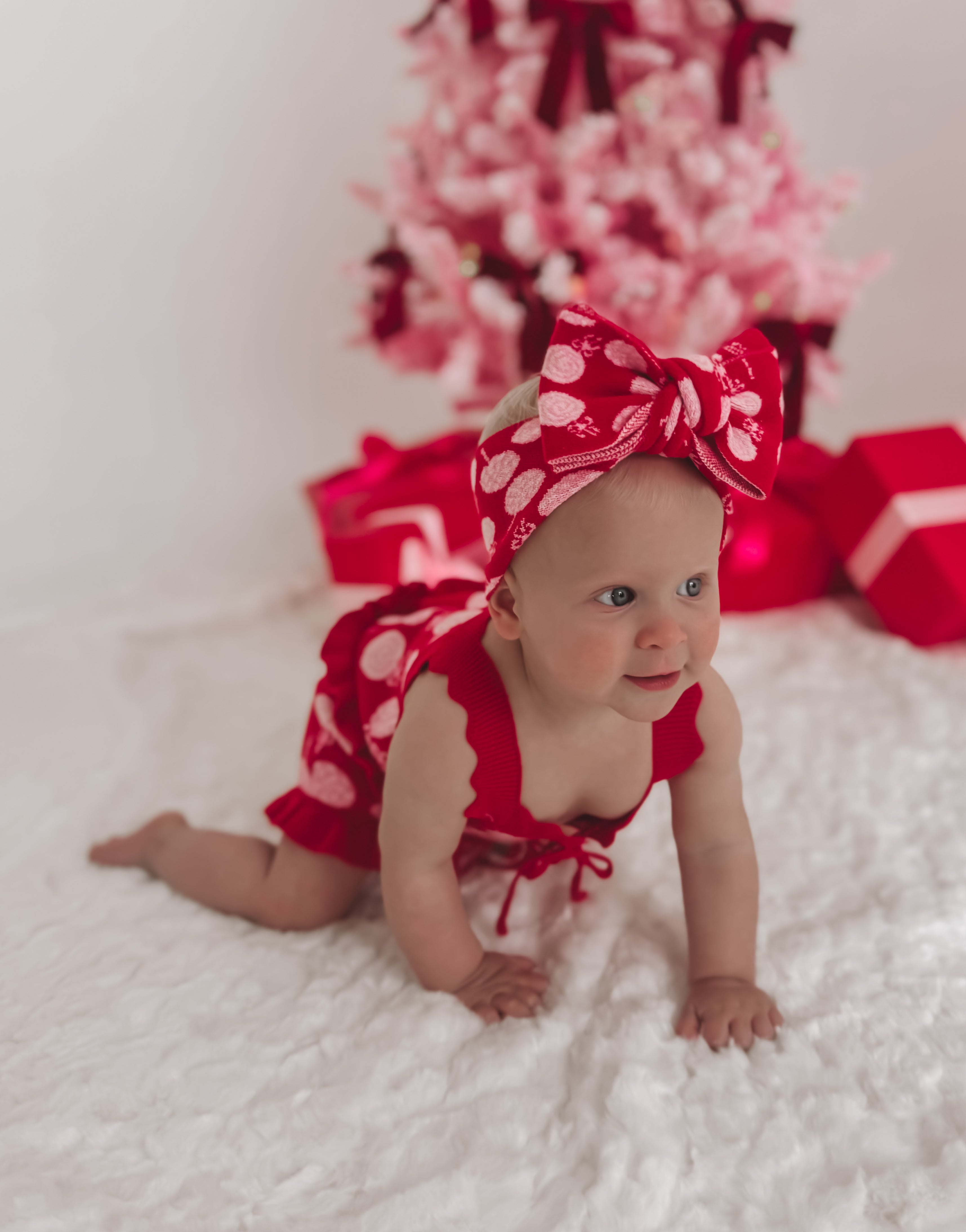 Lollipop Lane Knit Headband - Red