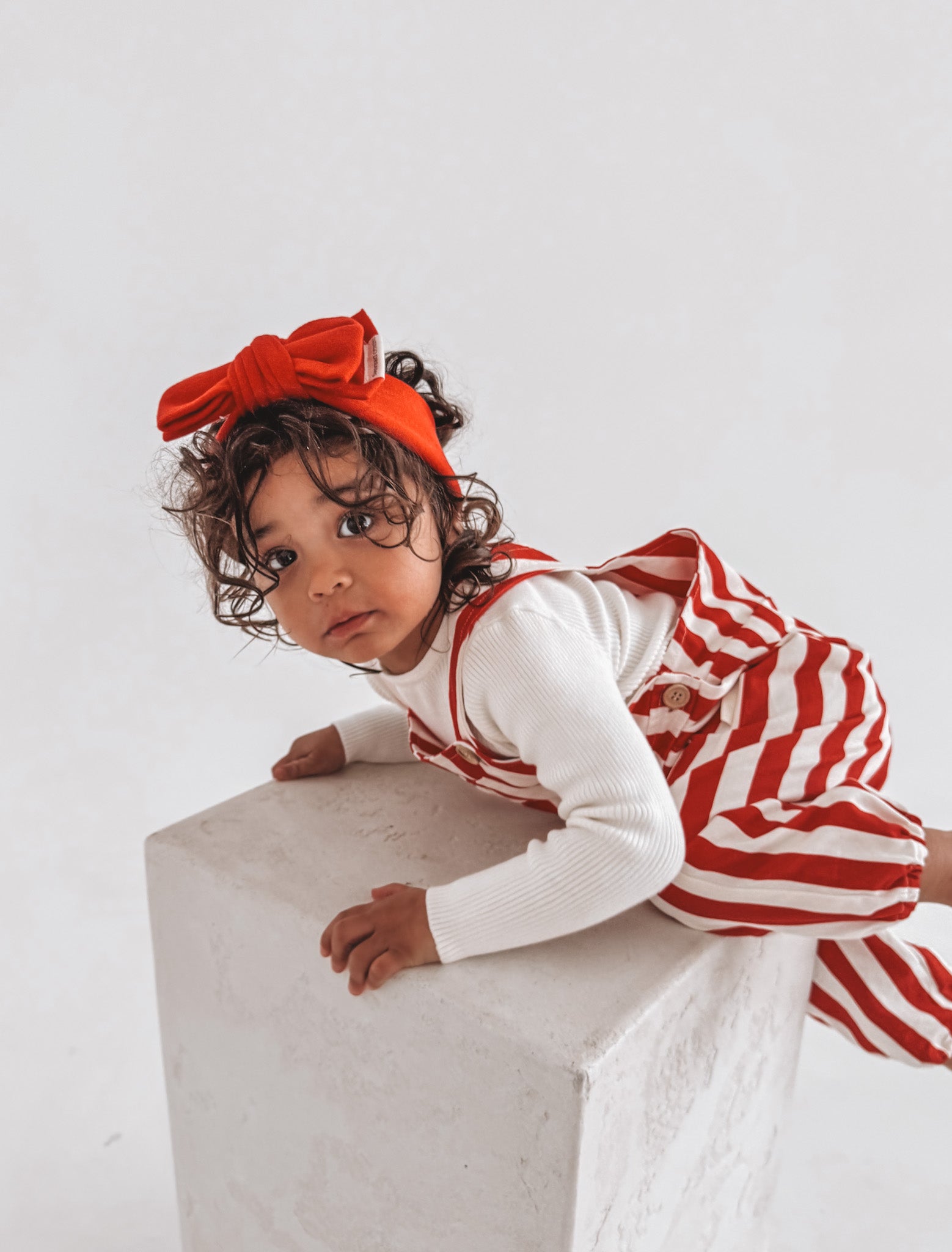 Red Stripe Overalls