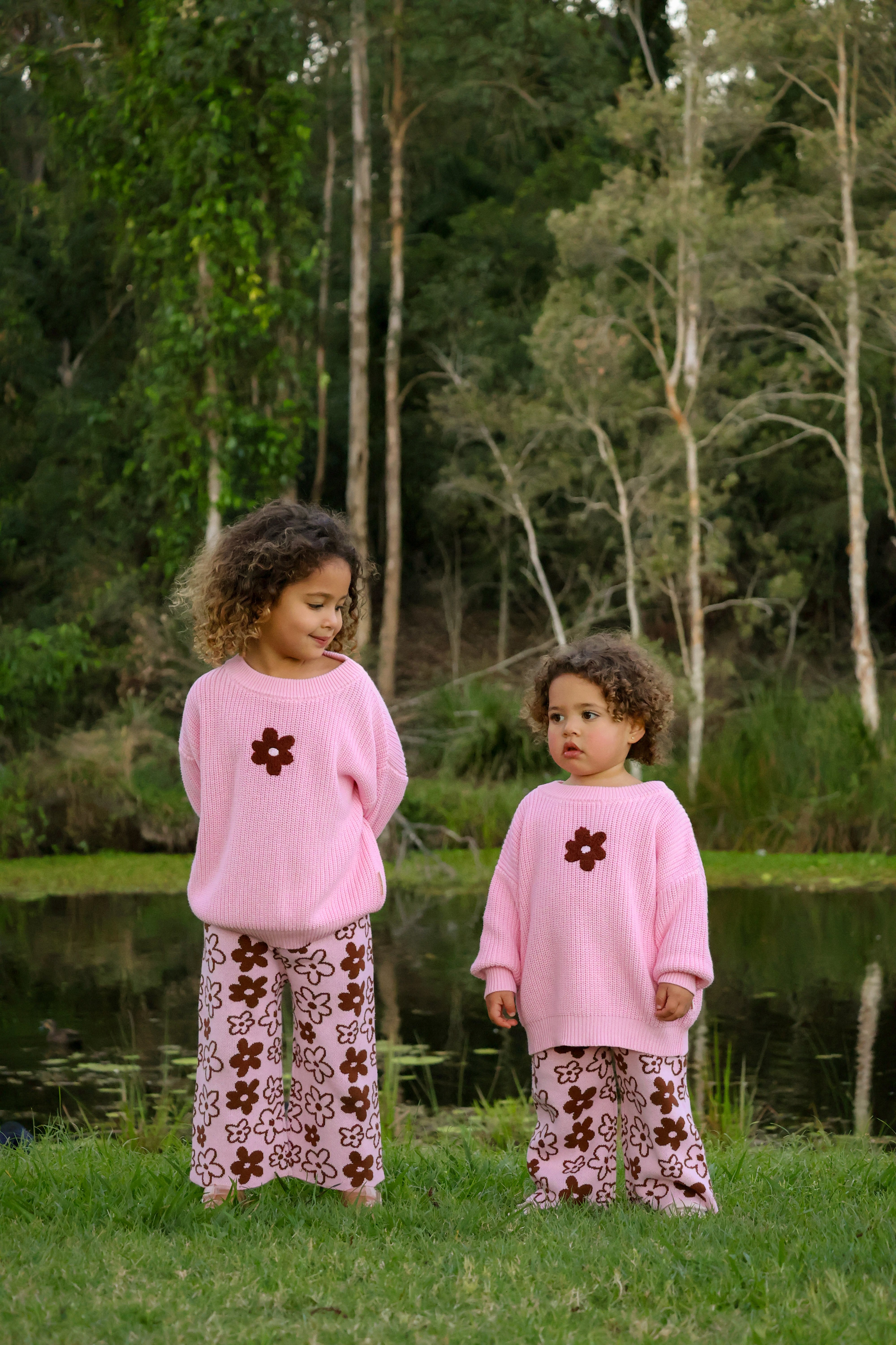 Romy Chunky Knit Jumper - Cocoa & Blossom