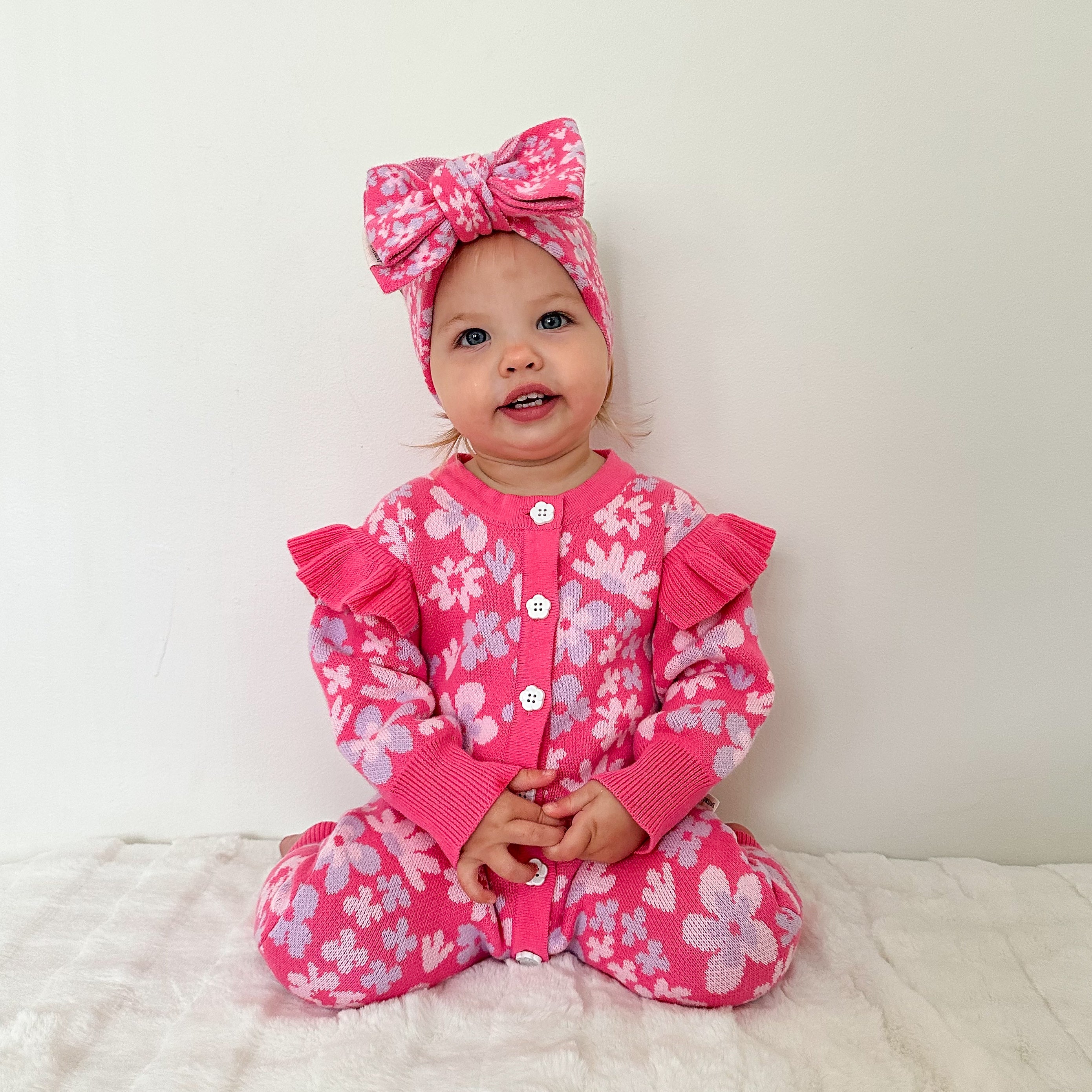Indie Frill Romper - Petal