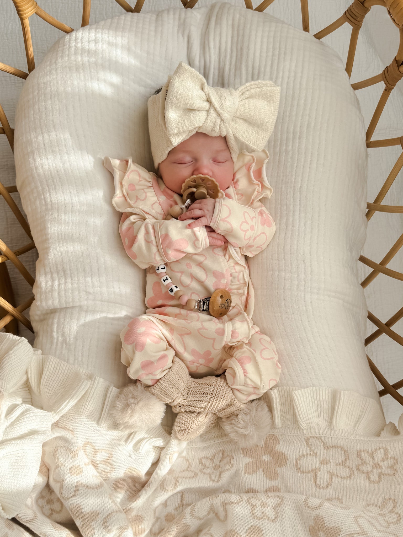 Romy Ruffle Onesie - Marshmallow