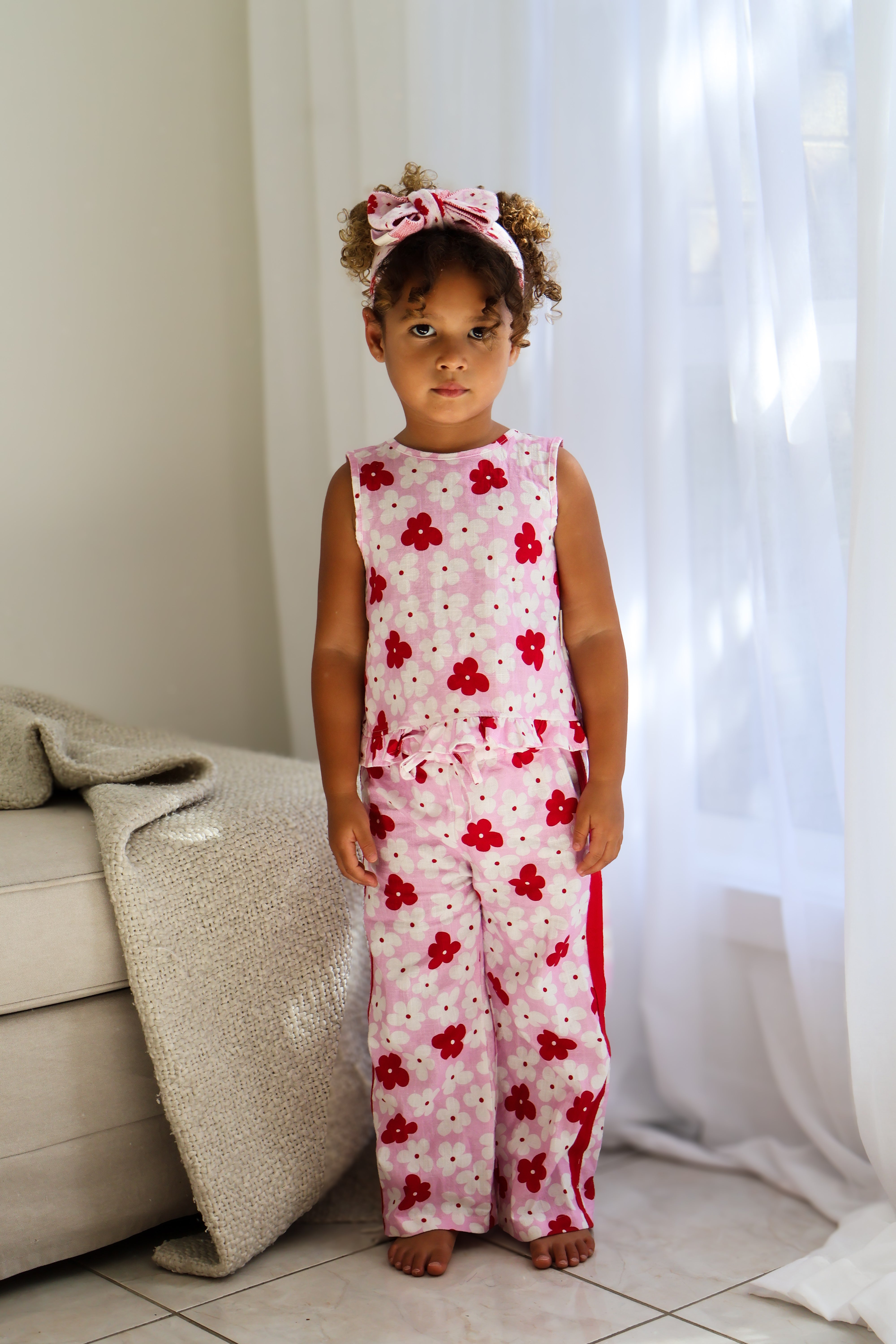 Lila Wide Leg Pants - Poppy