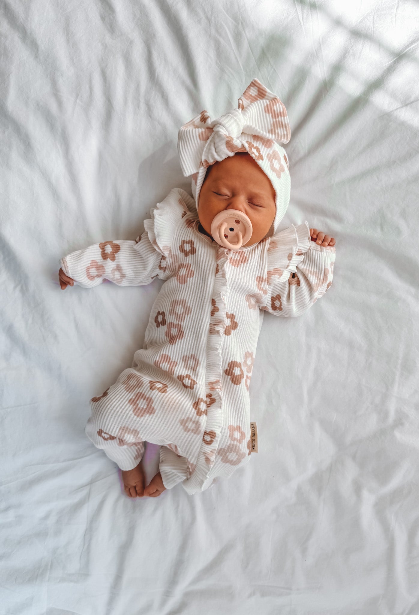 Autumn Floral Ruffle Romper