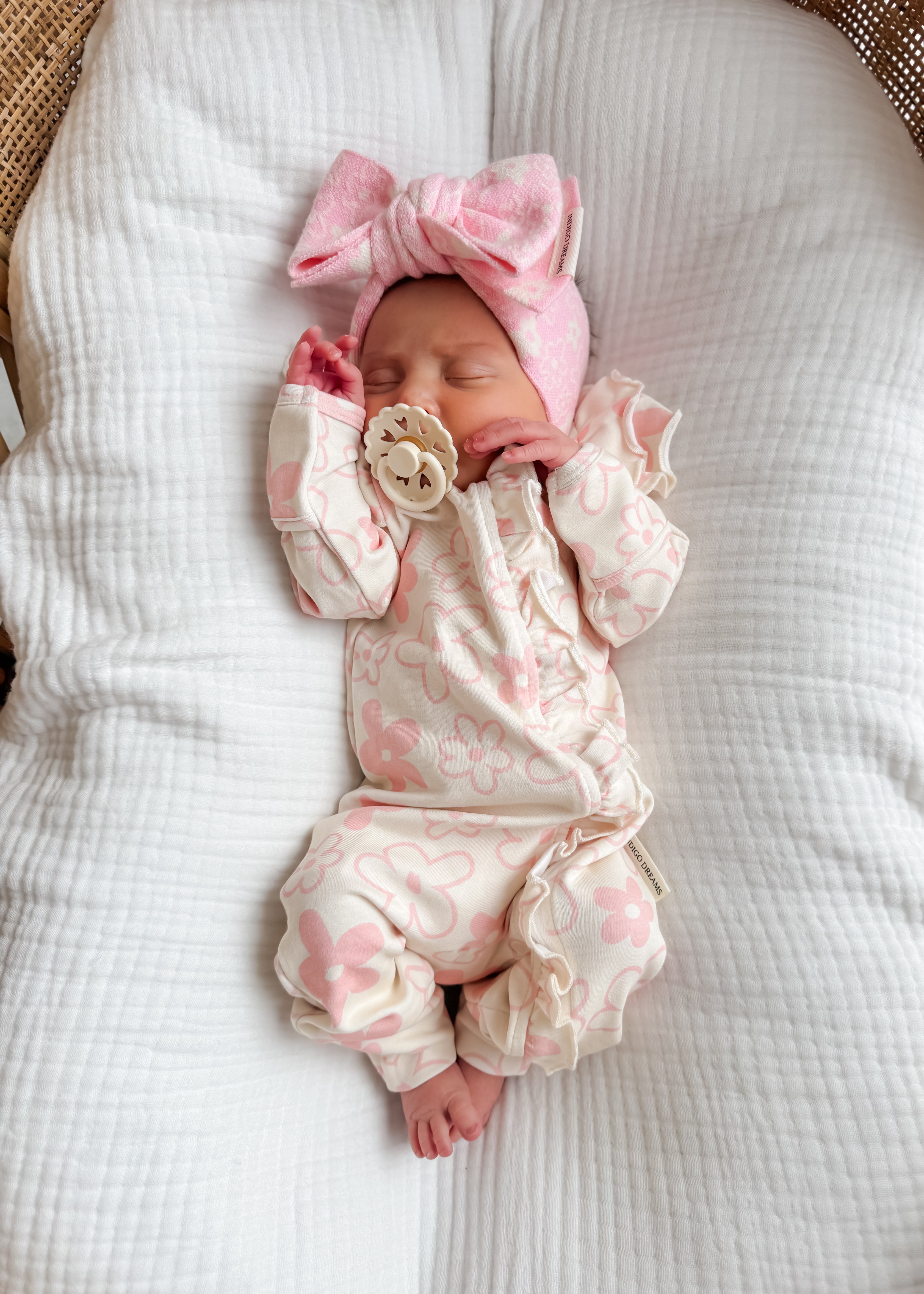 Romy Ruffle Onesie - Marshmallow