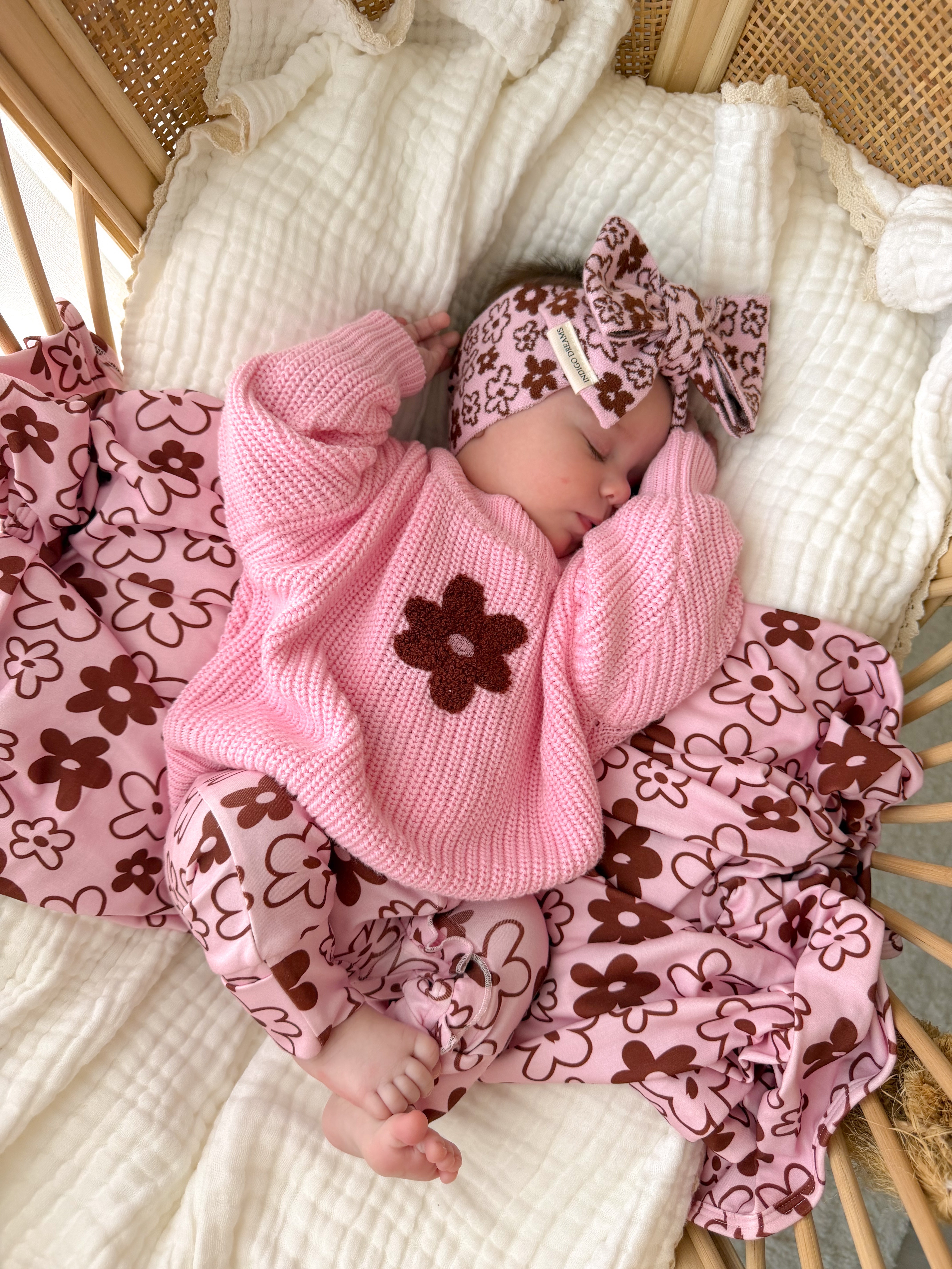 Romy Chunky Knit Jumper - Cocoa & Blossom