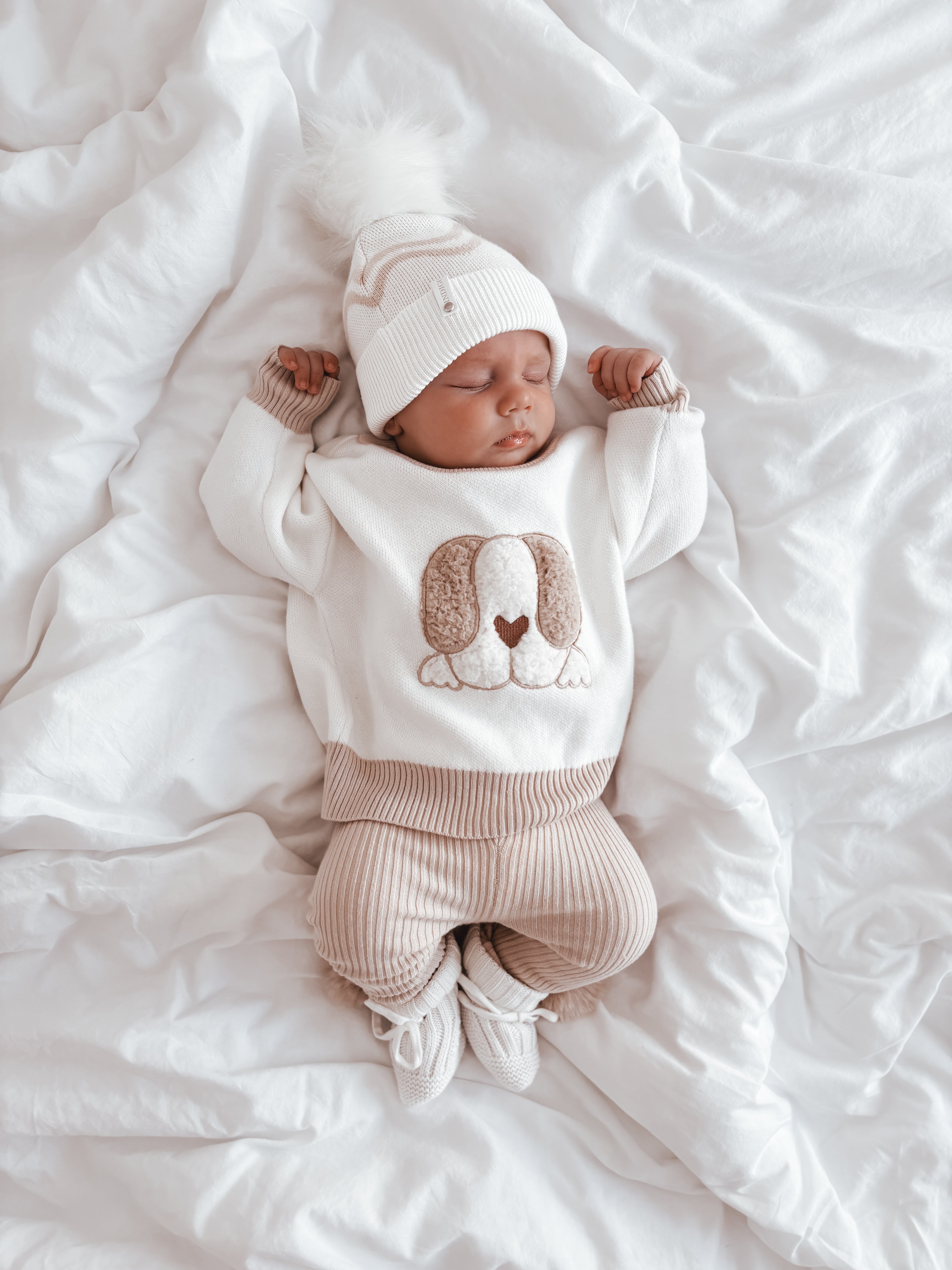 Oat Sherpa Puppy Jumper