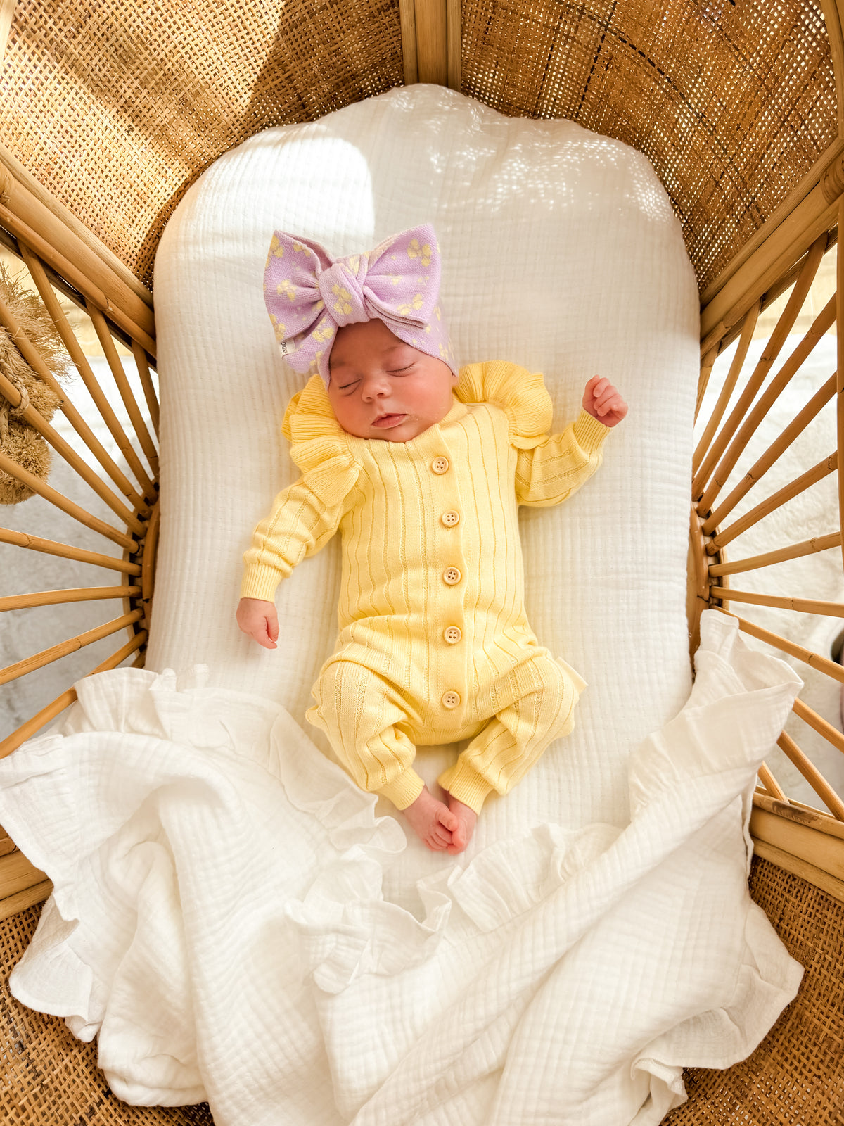Frill Romper - Daffodil