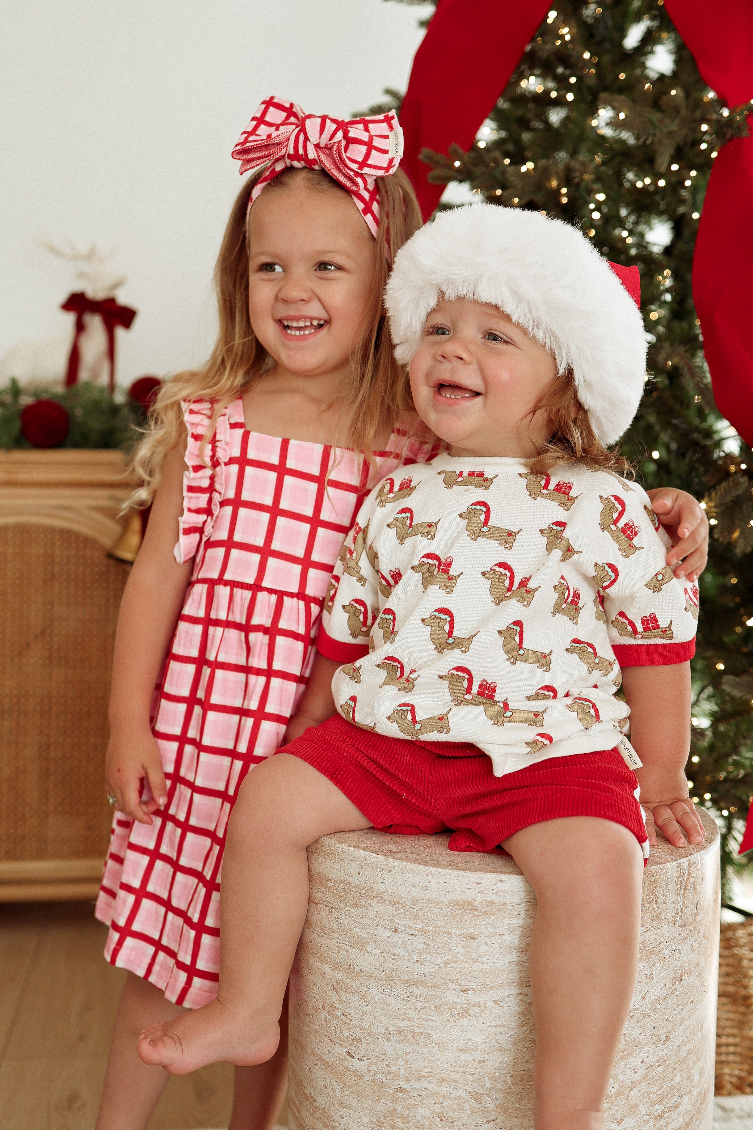 Candy Check Frill Dress