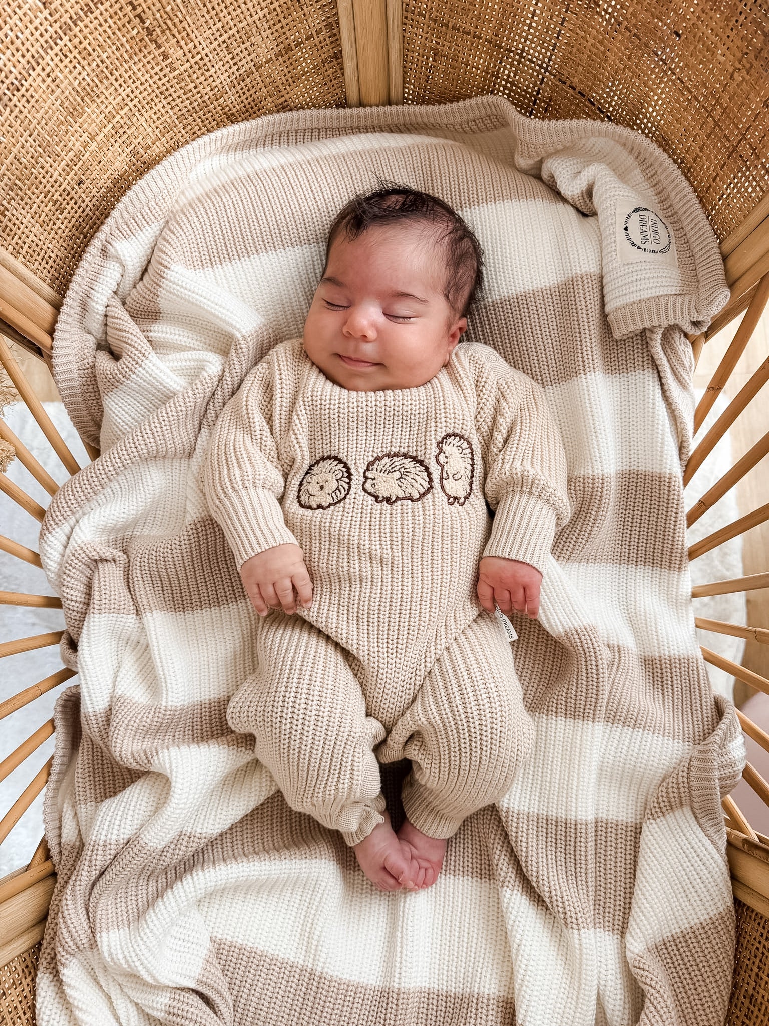 Chunky Oat Stripe Blanket