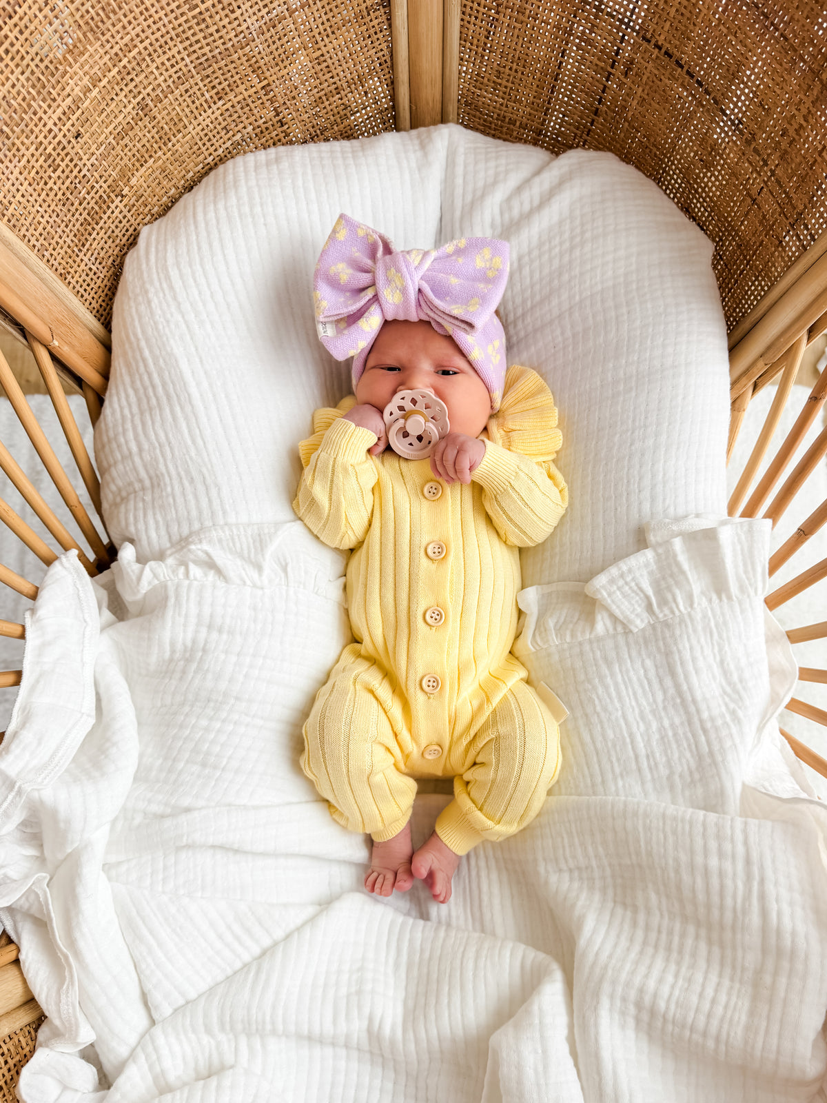 Frill Romper - Daffodil