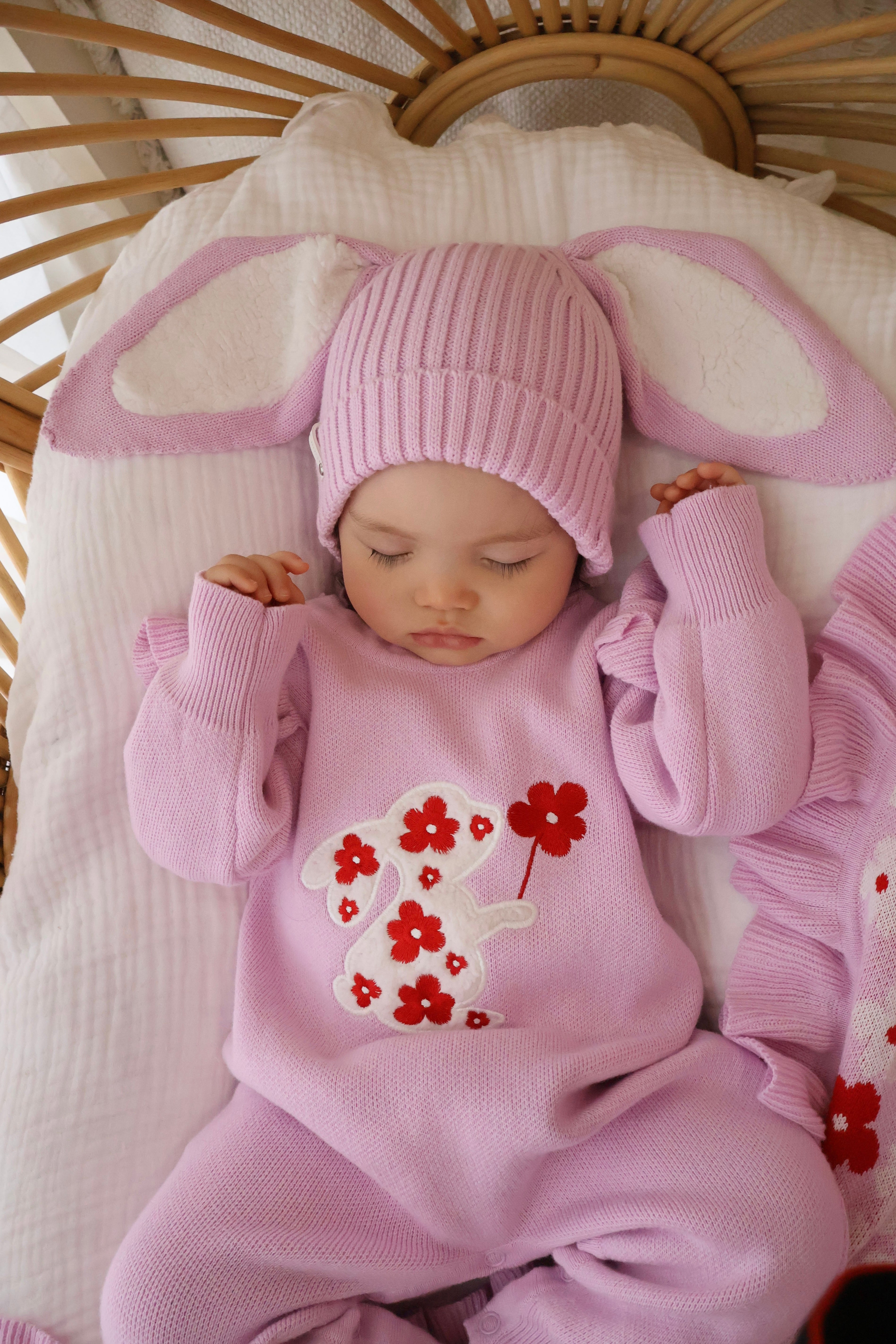 Sherpa Bunny Beanie - Orchid