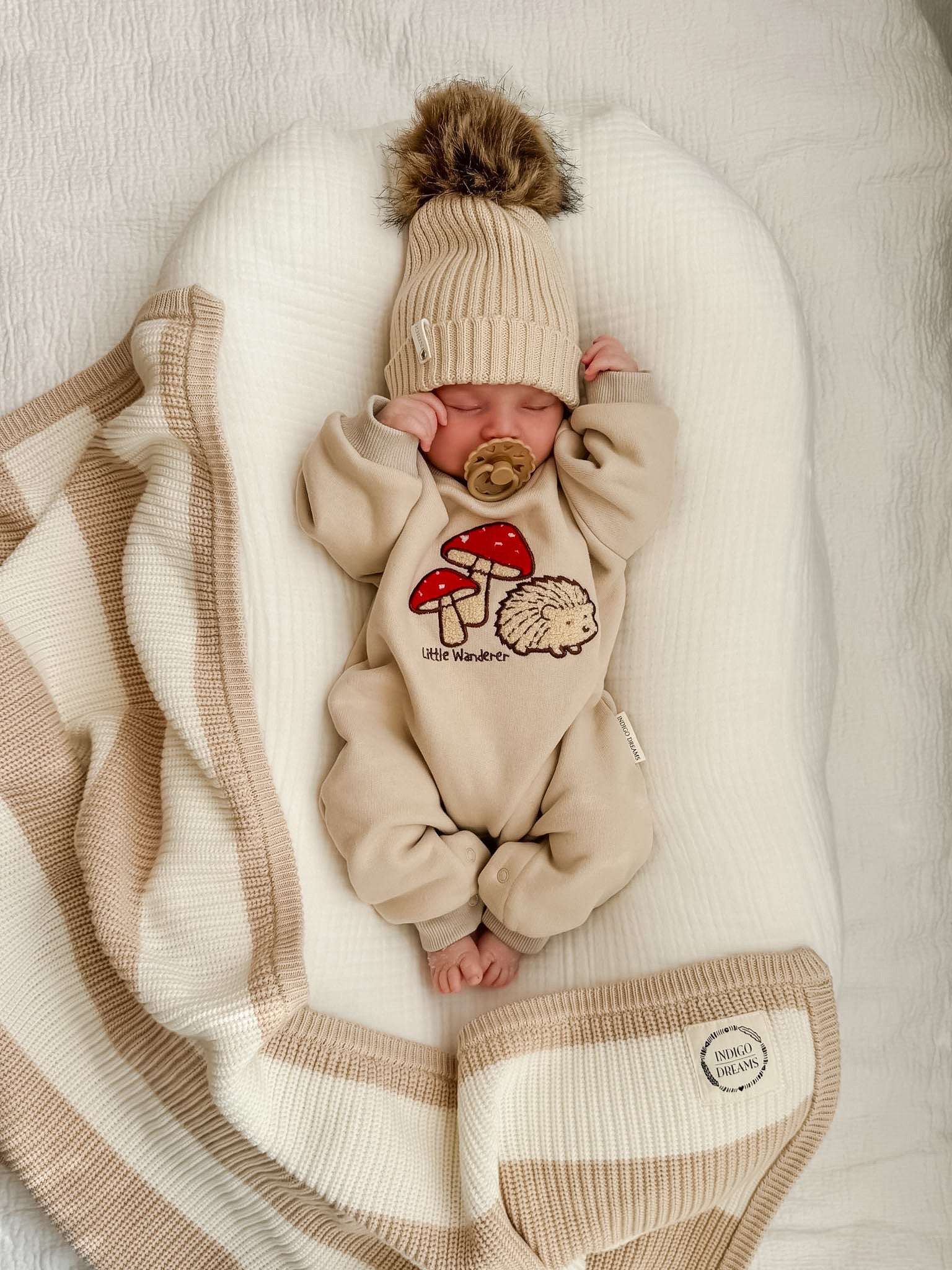 Chunky Oat Stripe Blanket