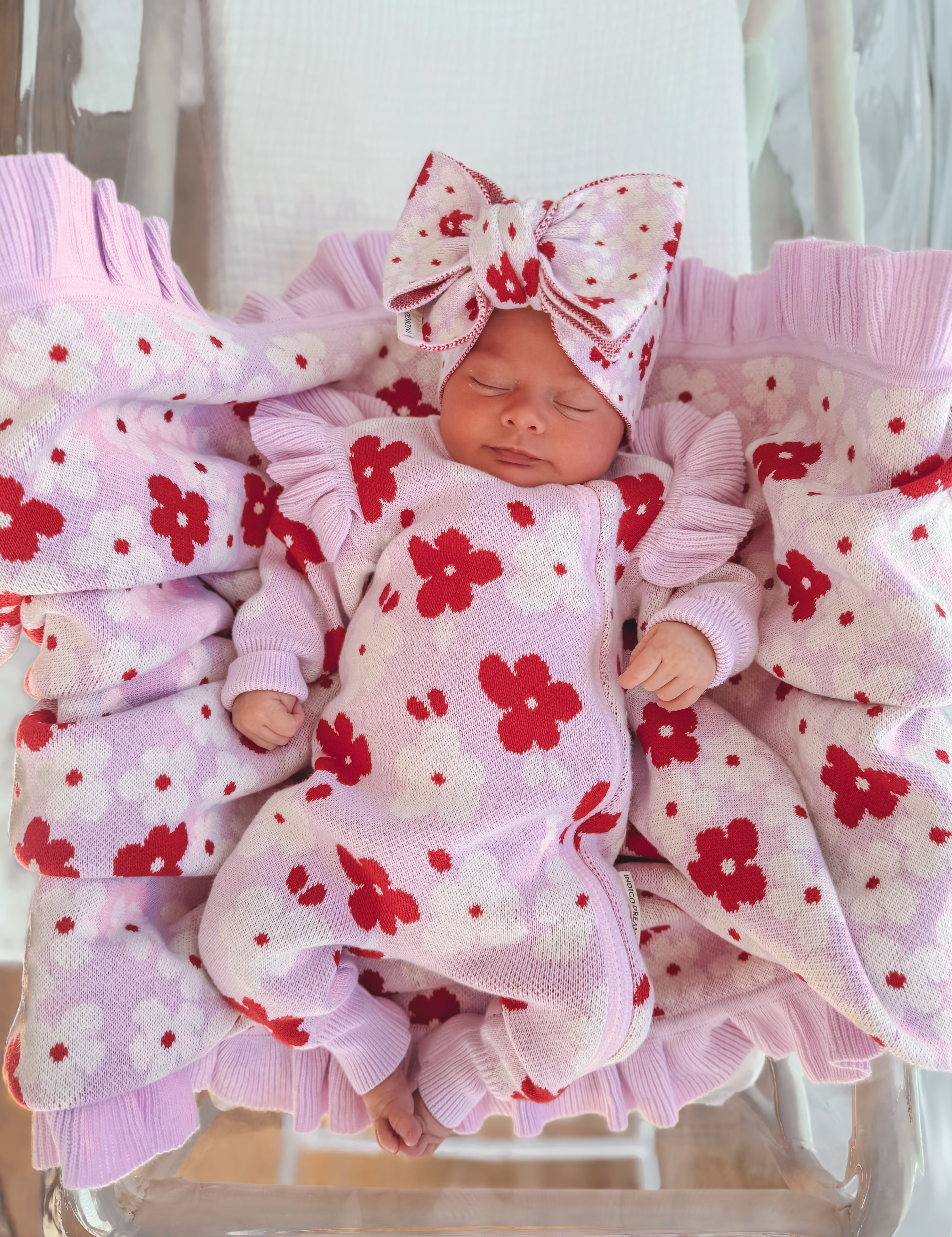 Lila Zip Romper - Poppy