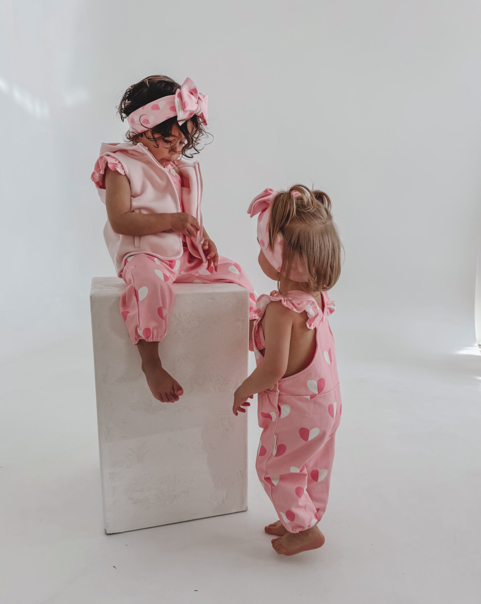 Hooded Vest - Baby Pink
