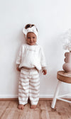 Fairyfloss and White Short Sleeve Bodysuit