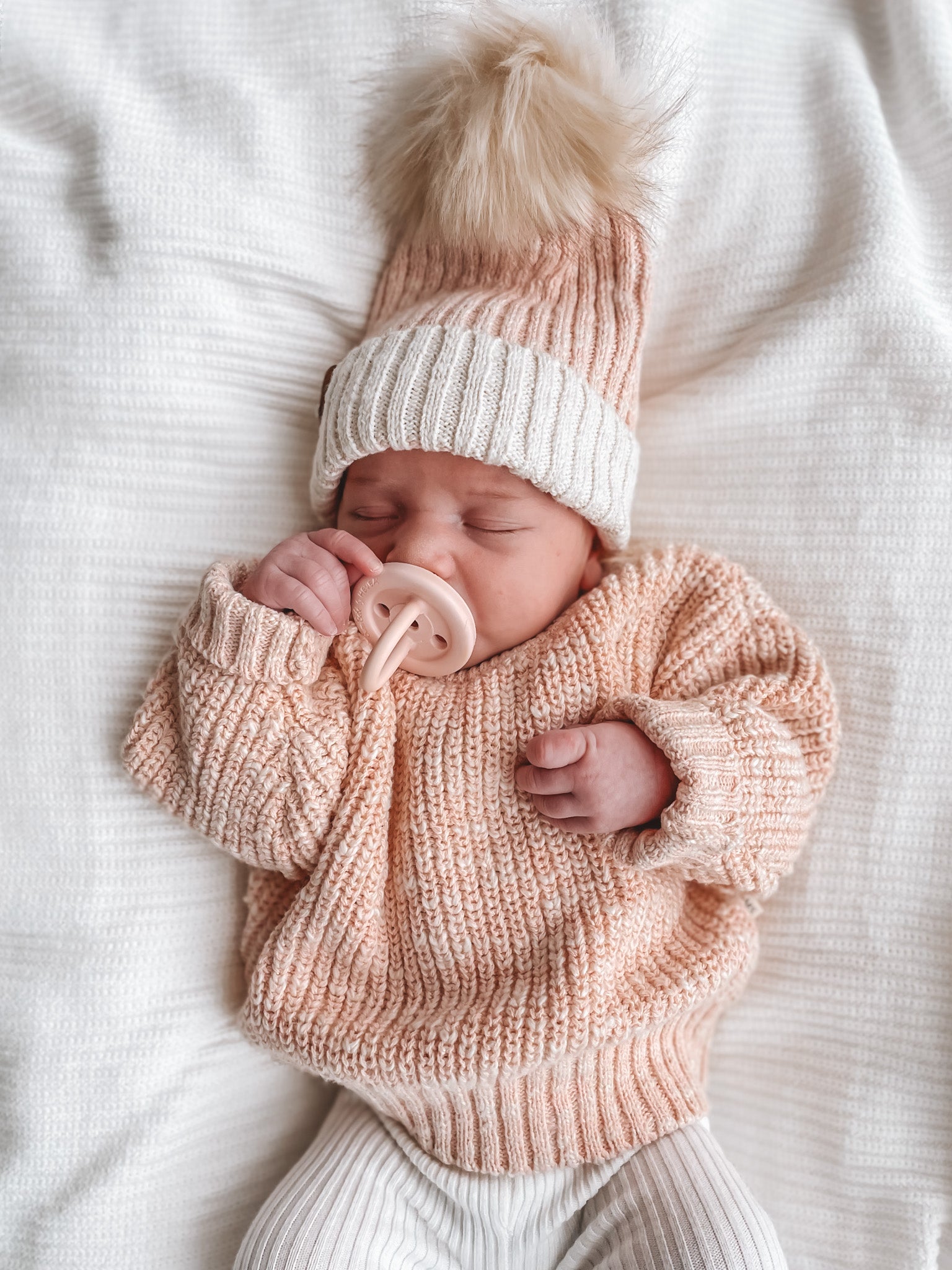 Coral Pink | Sand Beanie