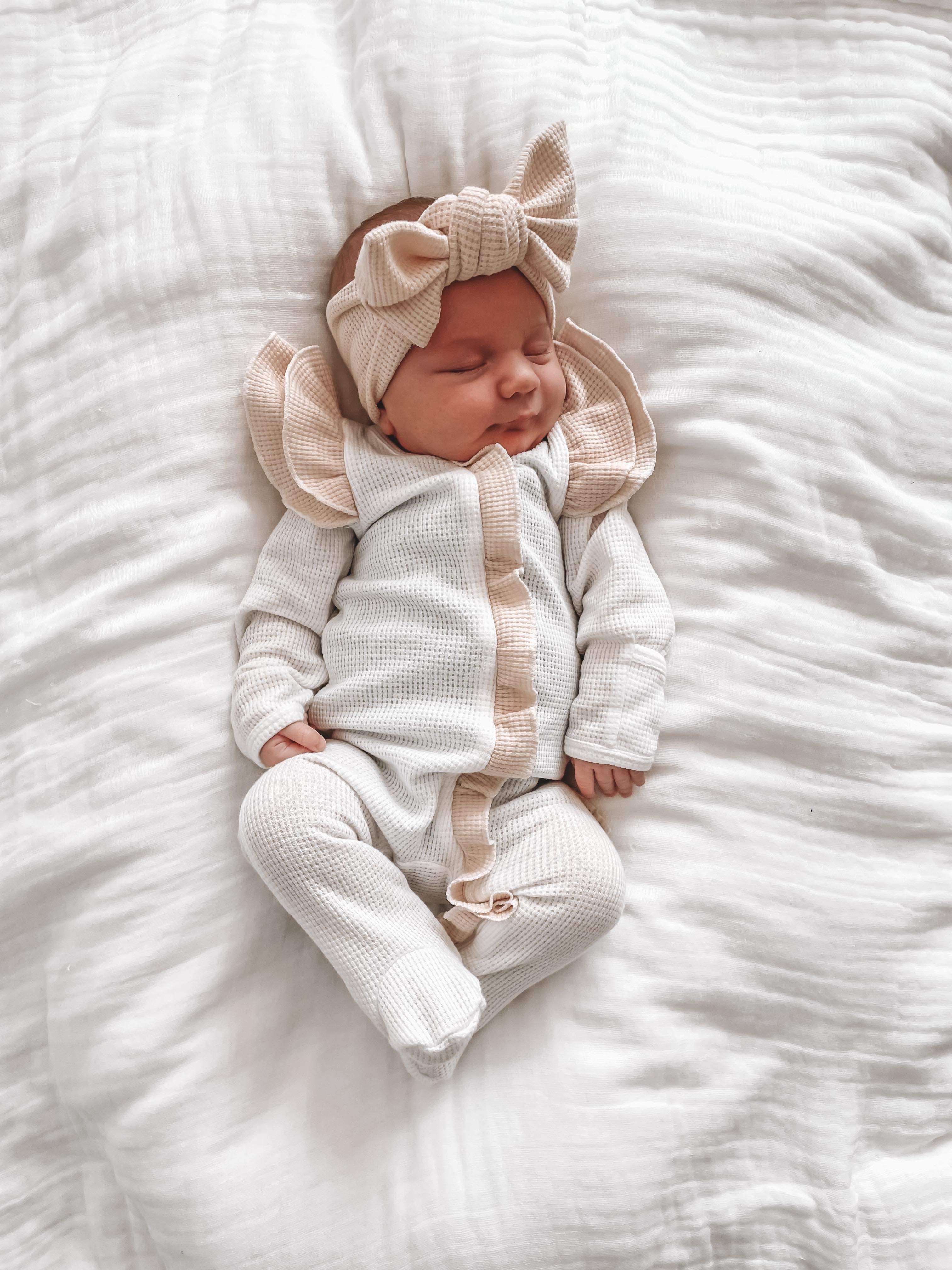 Coconut and Oat Waffle Onesie