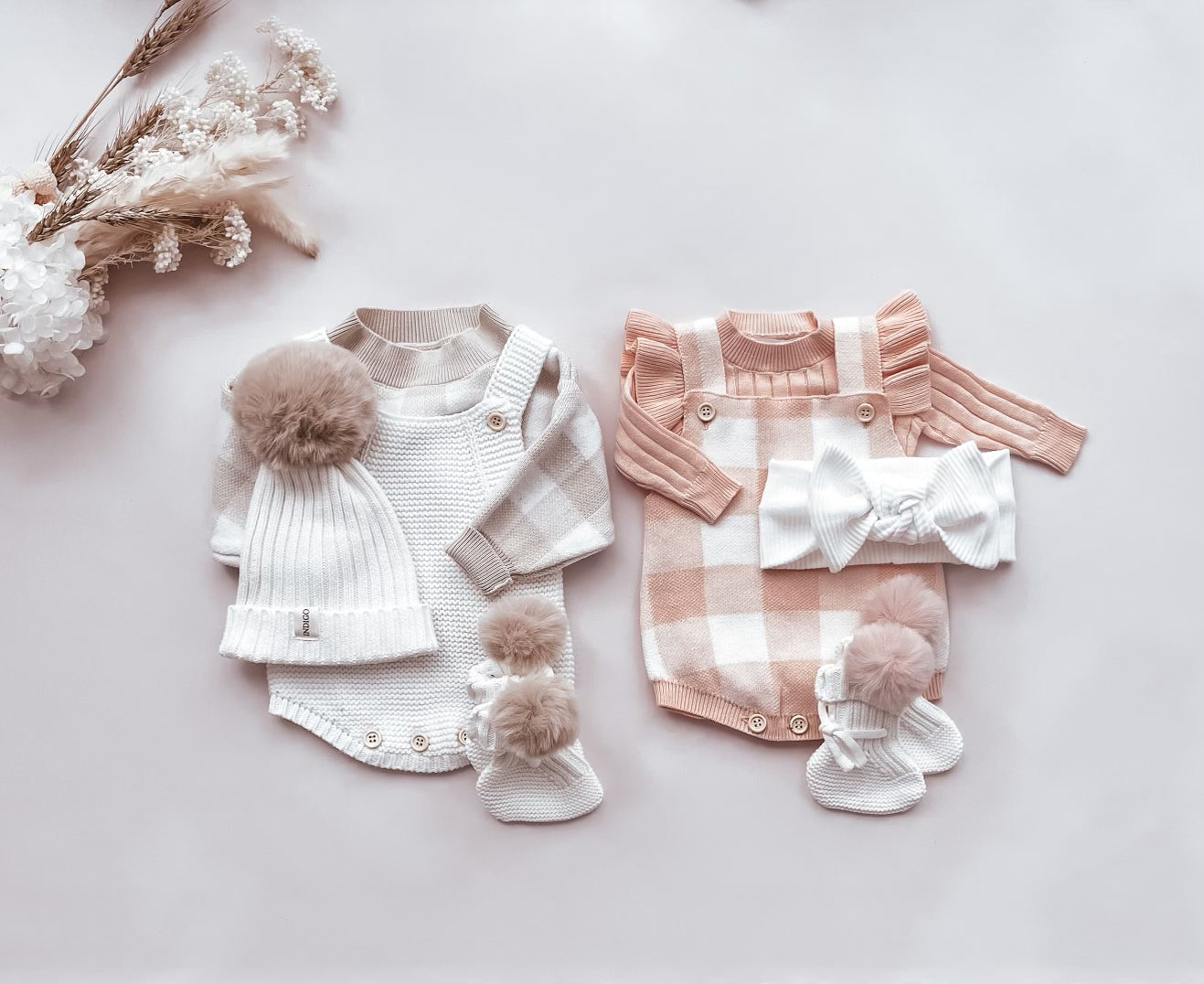 Oat Pom Booties