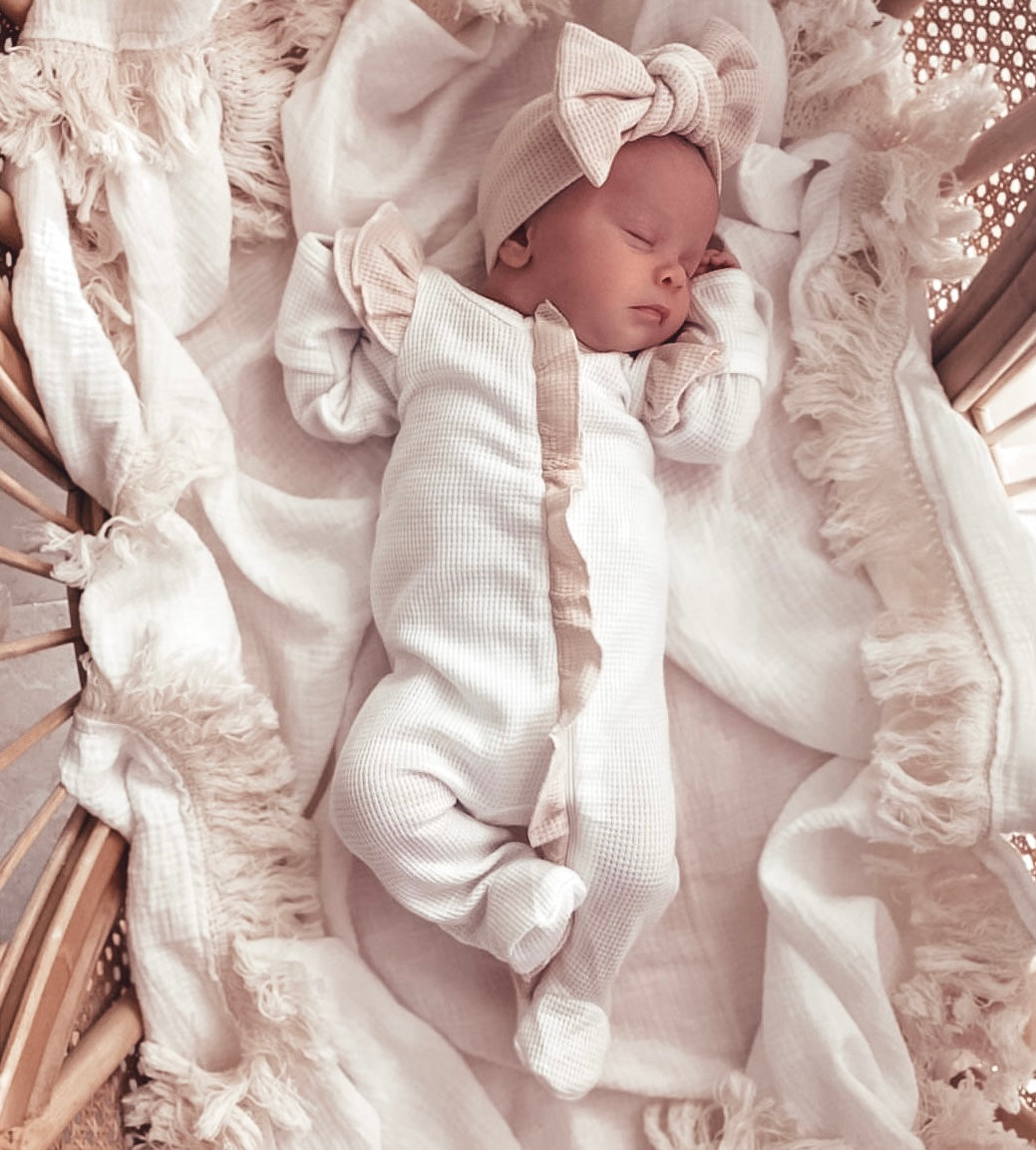 Coconut and Oat Waffle Onesie