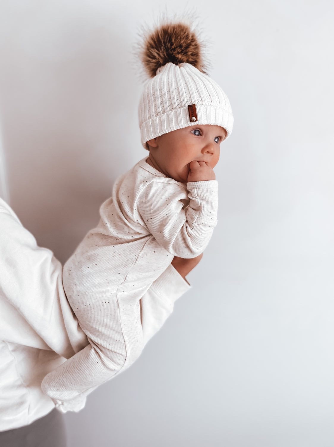 Vanilla Pom Beanie