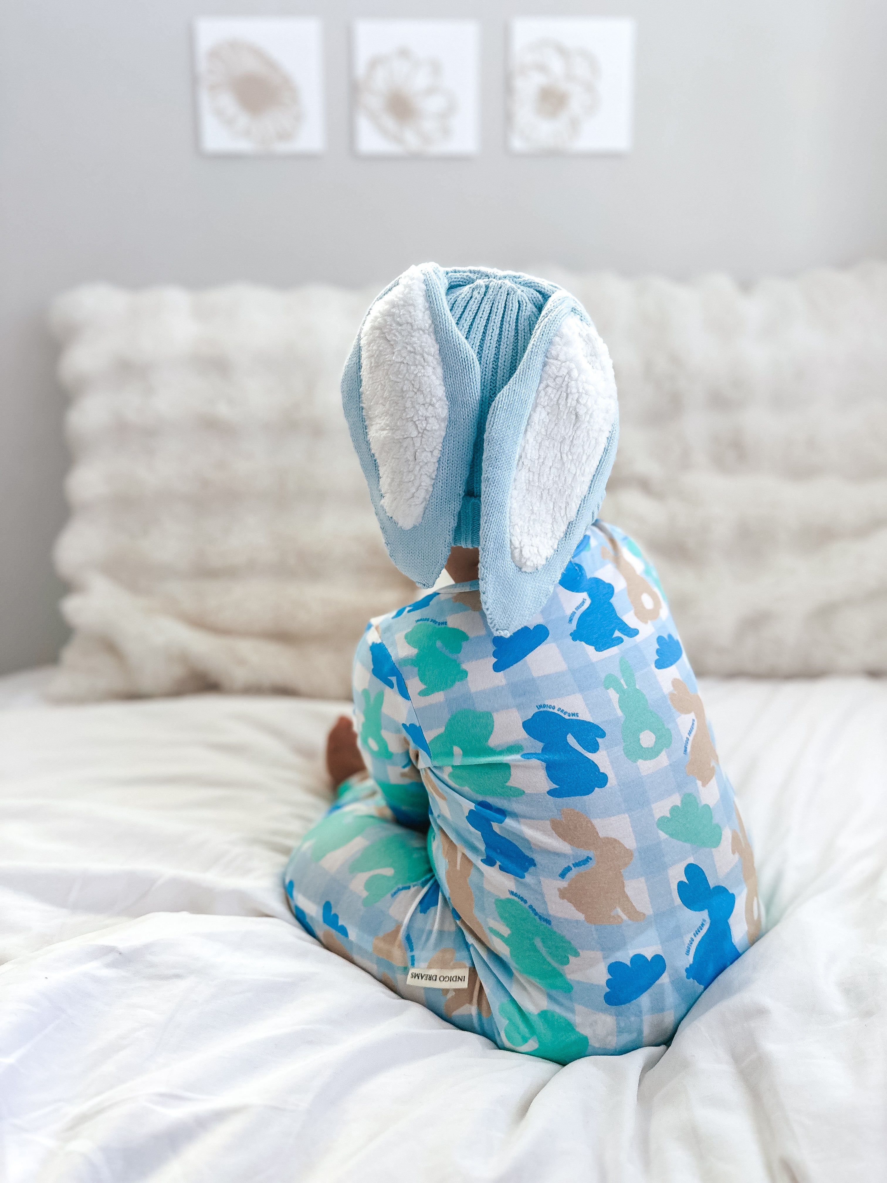 Sherpa Bunny Beanie - Sky
