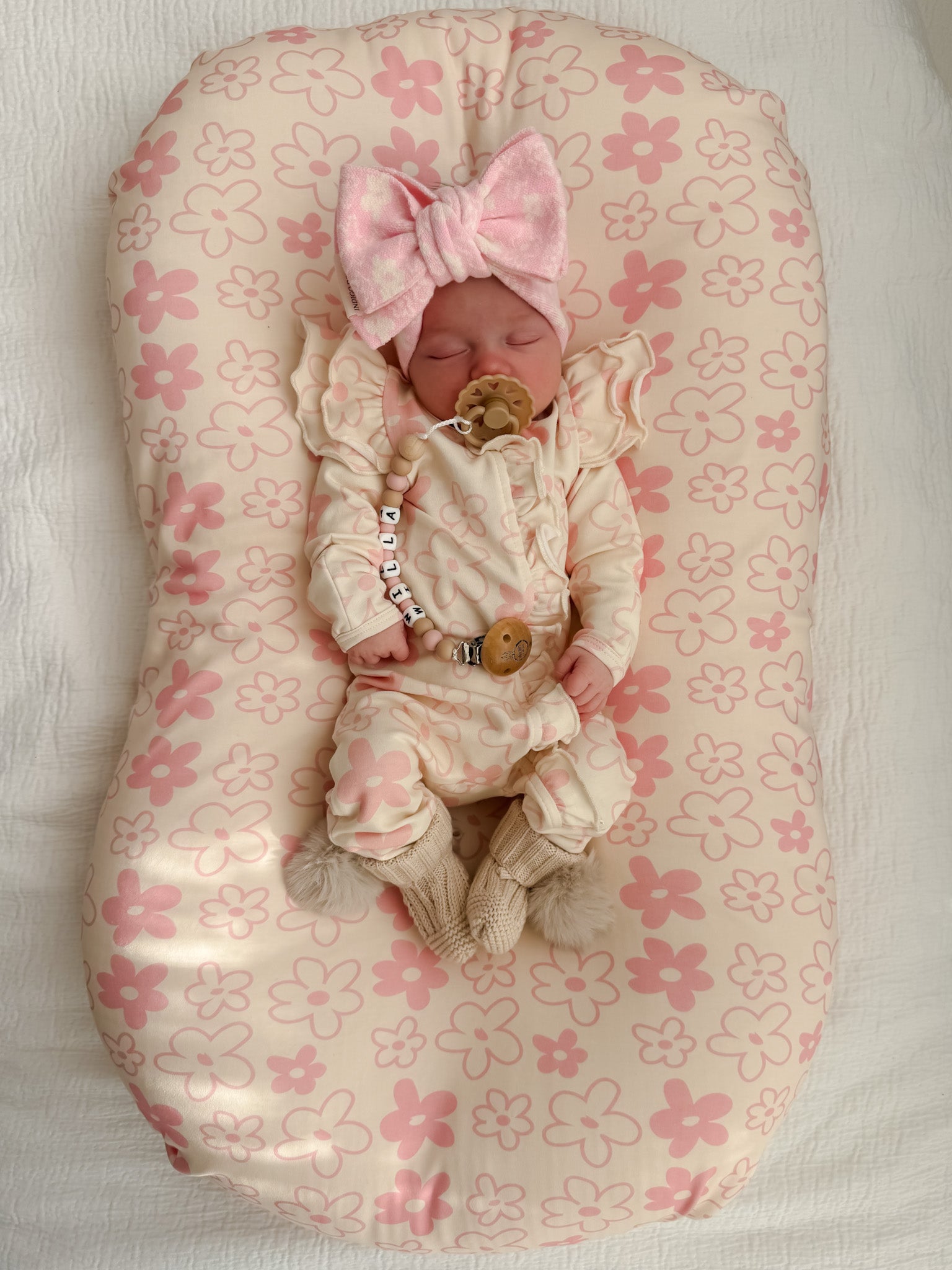 Romy Ruffle Onesie - Marshmallow