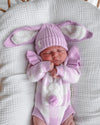 Sherpa Bunny Beanie - Orchid