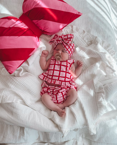 Peppermint Check Summer Romper