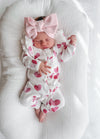 White Extra Ruffles Onesie