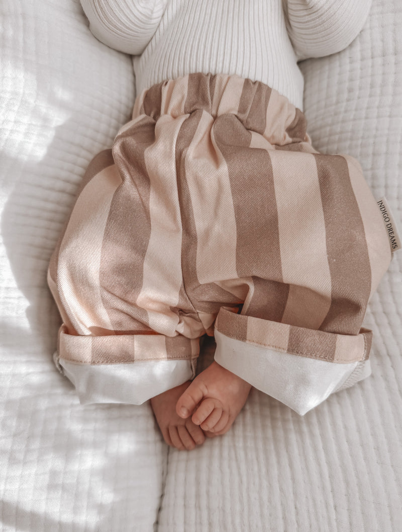 Oat Stripe Canvas Pants