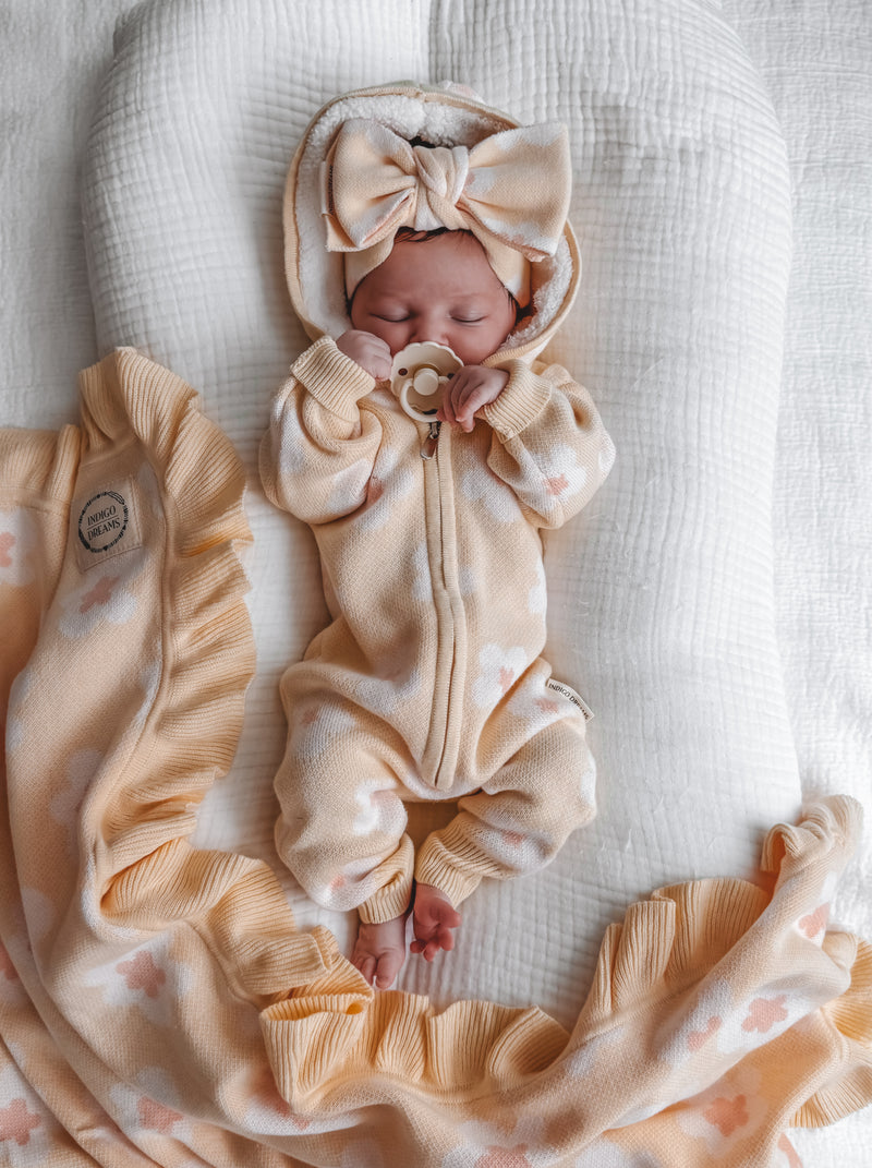 Daisy Sherpa Hooded Romper