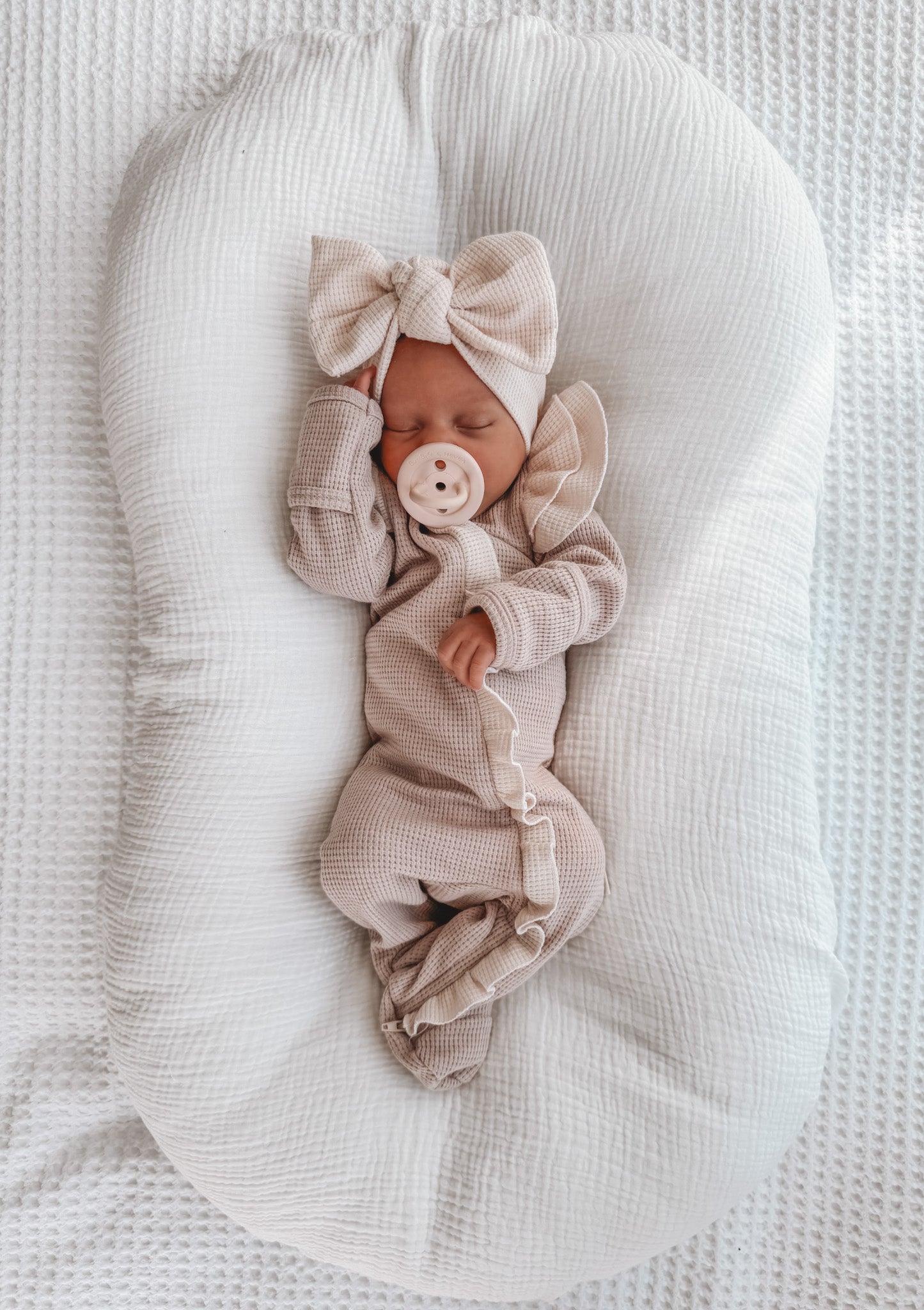 Mushroom and Oat Waffle Onesie