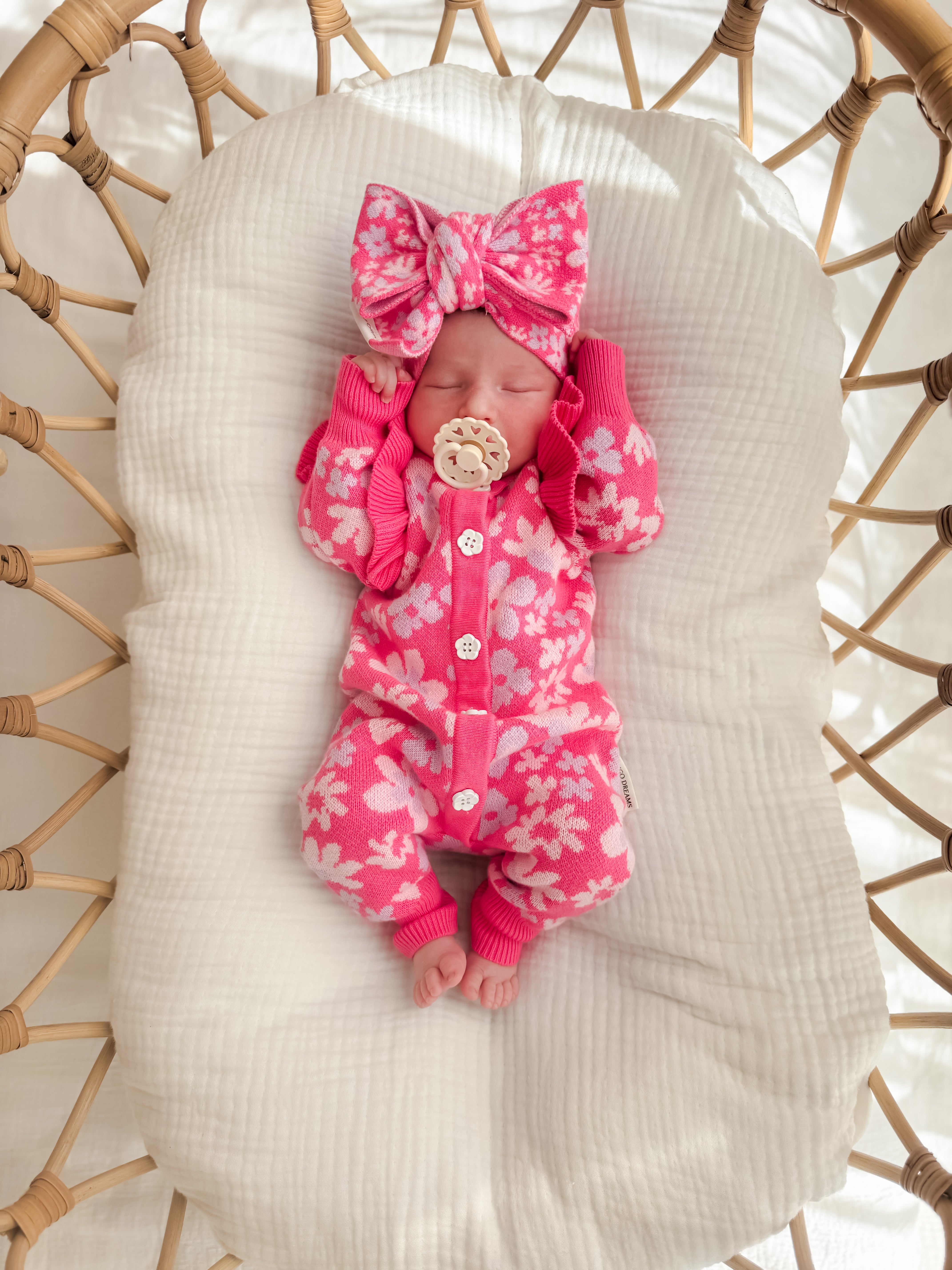 Indie Frill Romper - Petal
