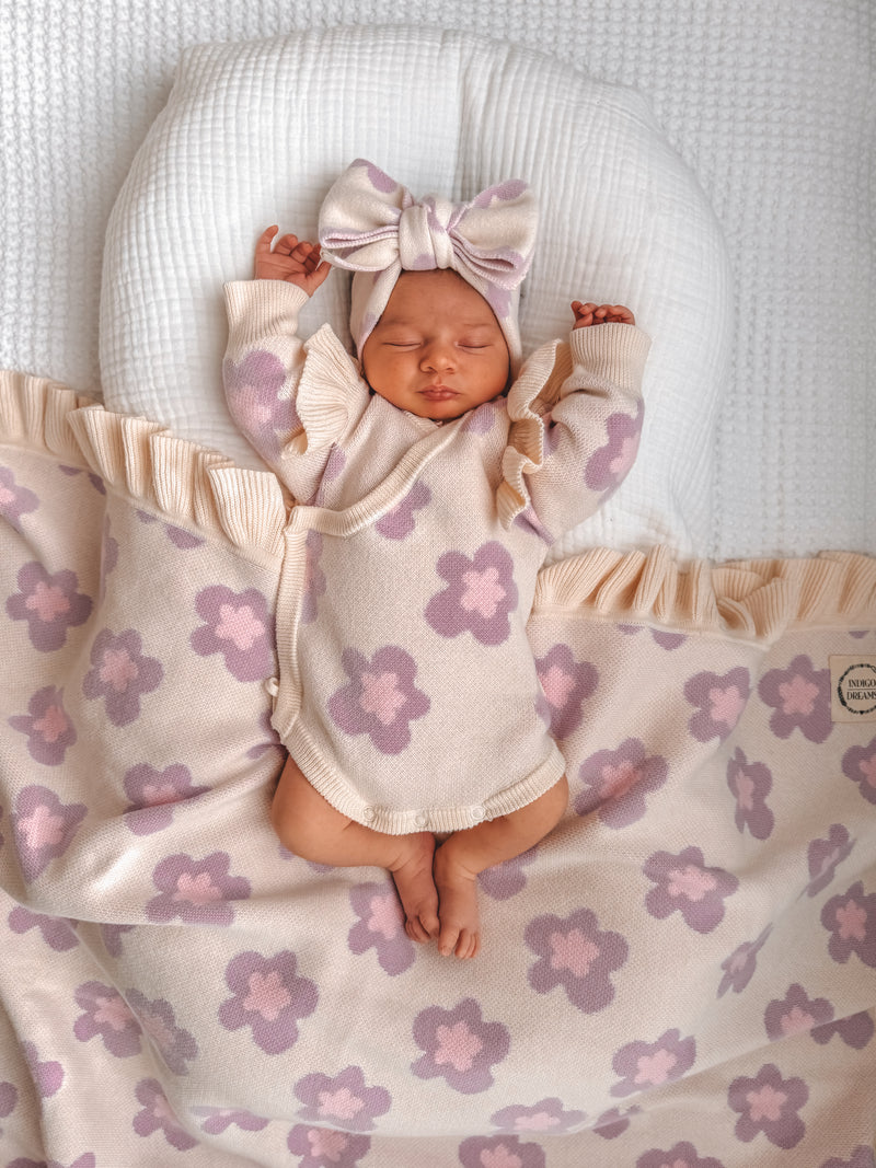 Winnie Floral Frill Blanket