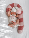 Pink Pom Santa Beanie