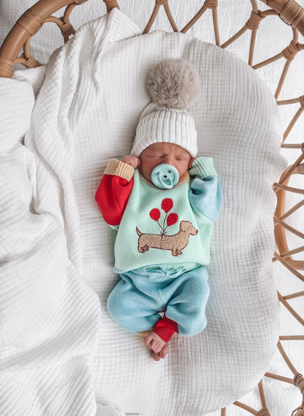 Party Pup Boucle Jumper (Retro)