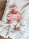 Bear Bunny Sherpa Jumper - Baby Pink