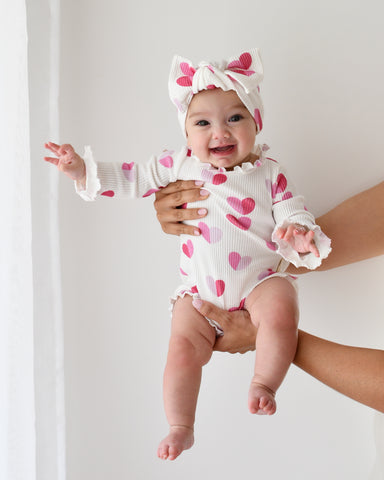 White Extra Ruffles Onesie