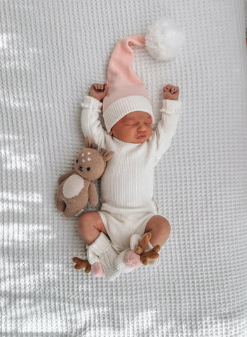 Lilac Gingerbread Ruffle Romper