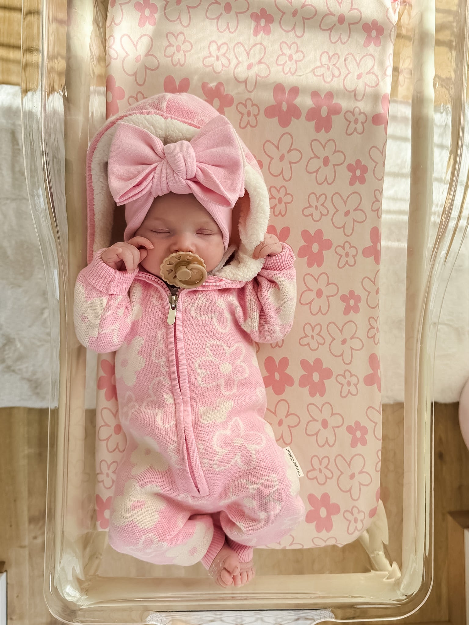 Romy Sherpa Hooded Romper - Marshmallow