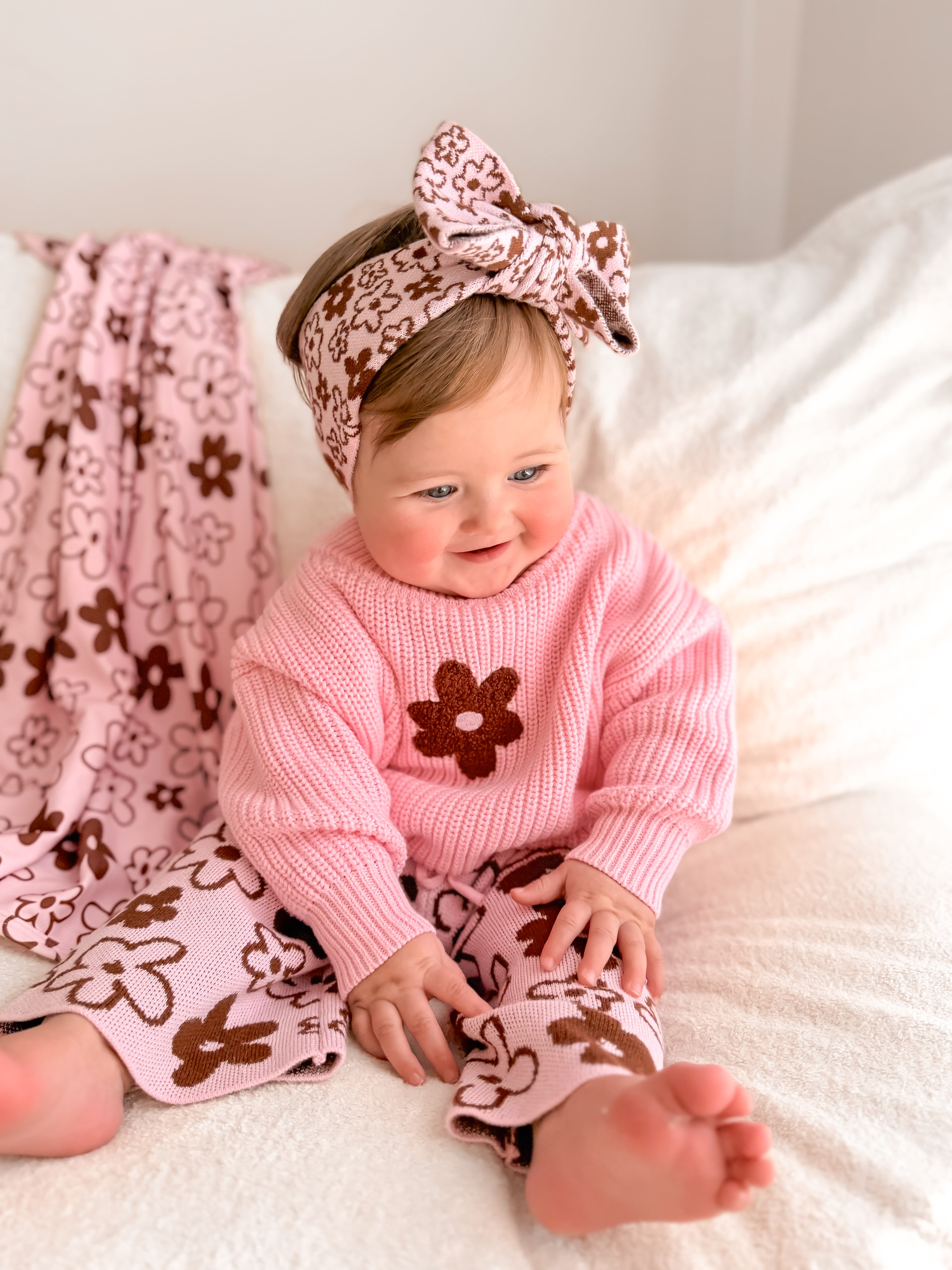 Romy Chunky Knit Jumper - Cocoa & Blossom