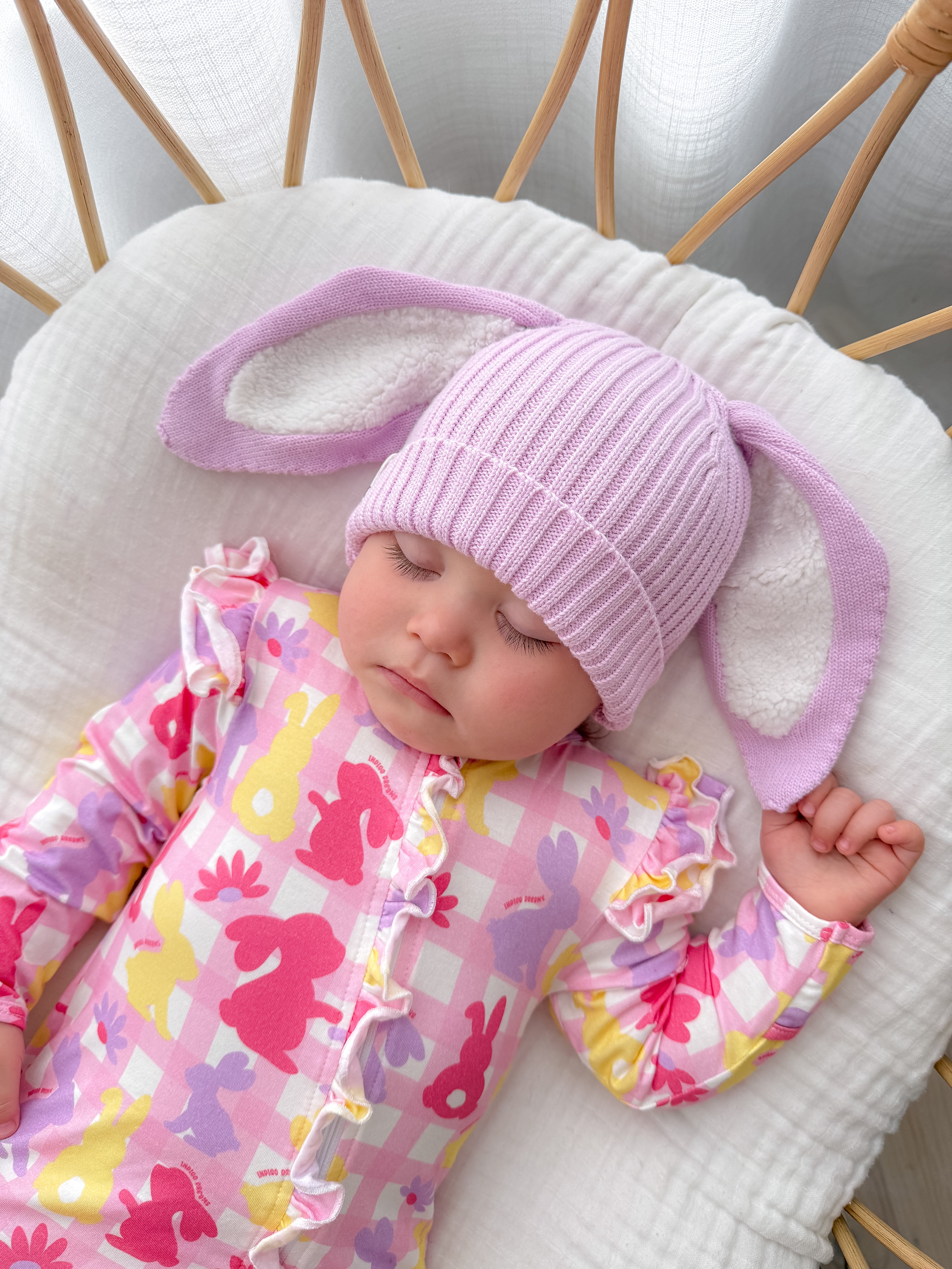 Bunny Ruffle Onesie - Blossom