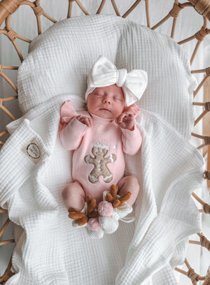 Pink Reindeer Booties